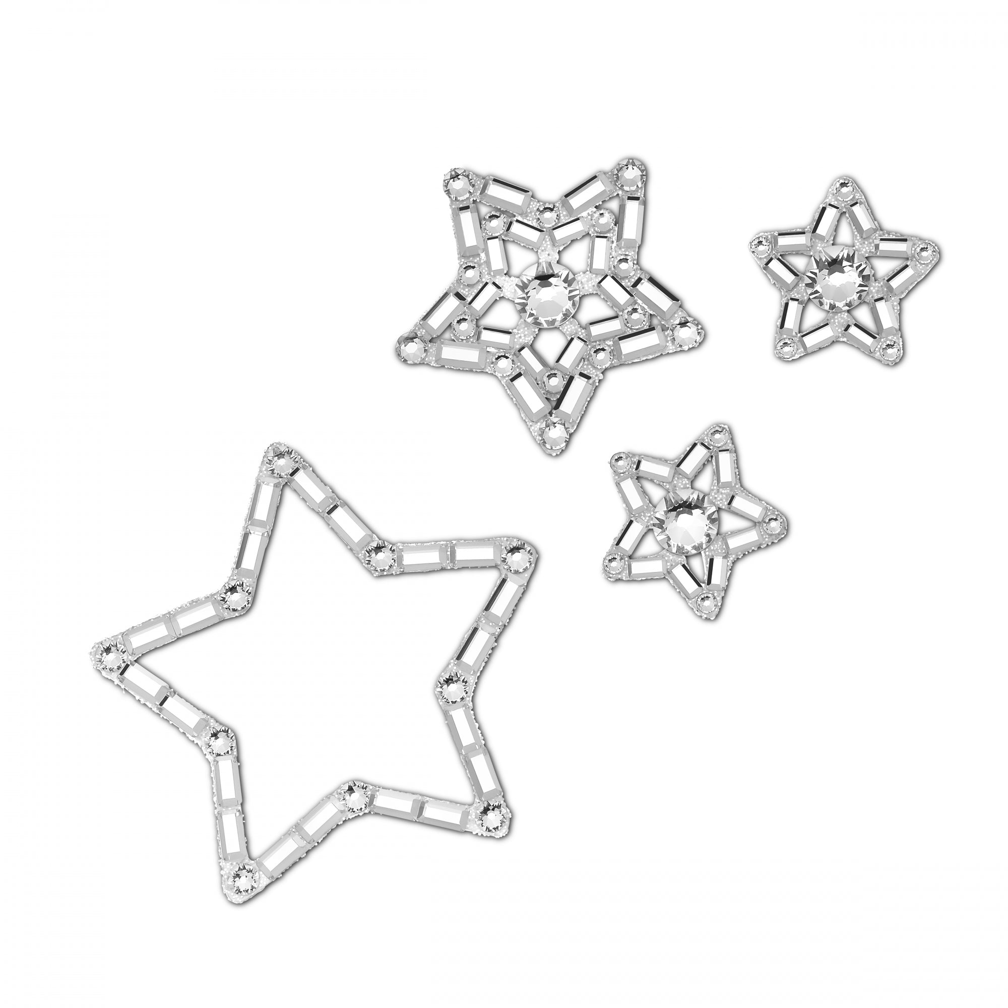 Body Jewel Set, Star, Beyaz