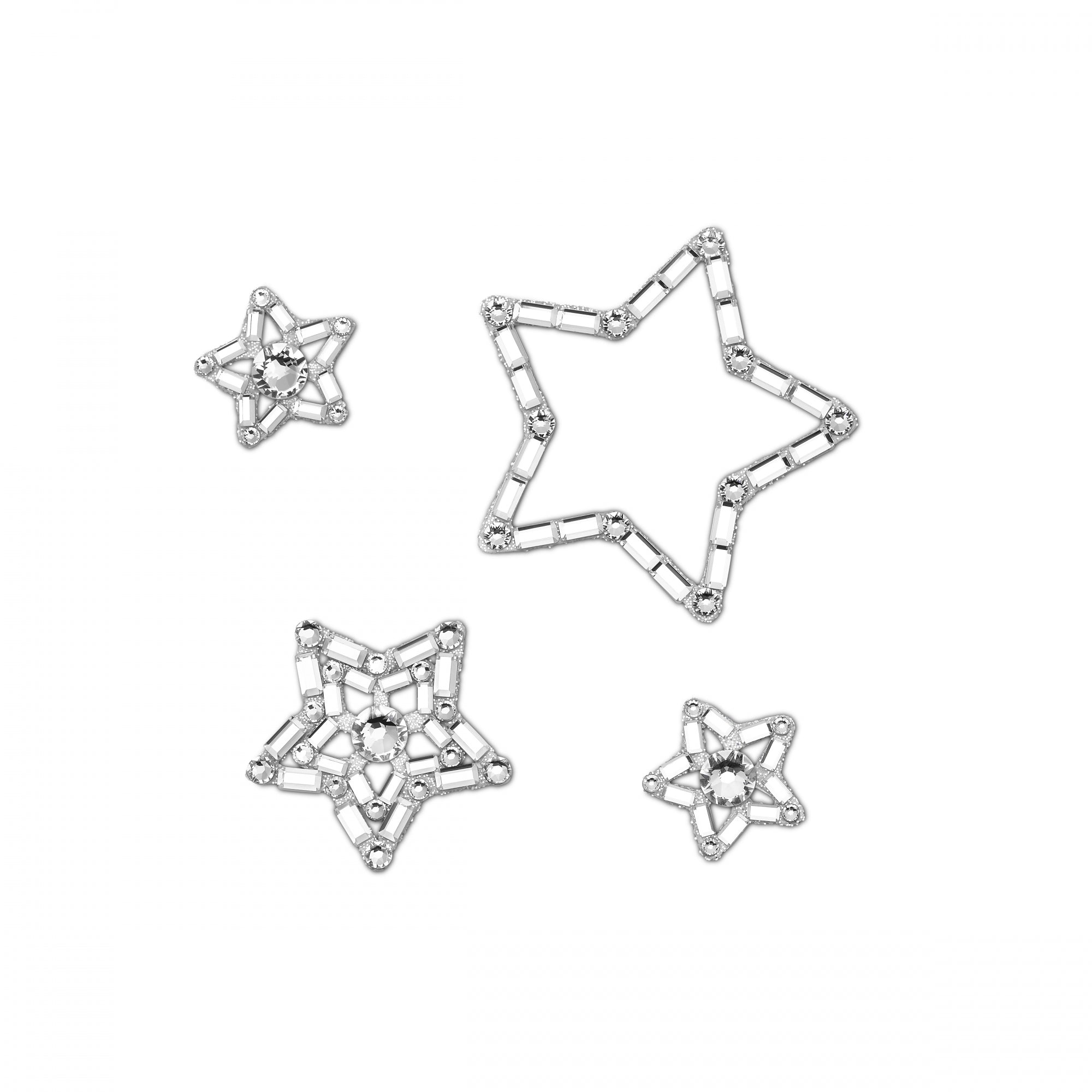 Body Jewel Set, Star, Beyaz