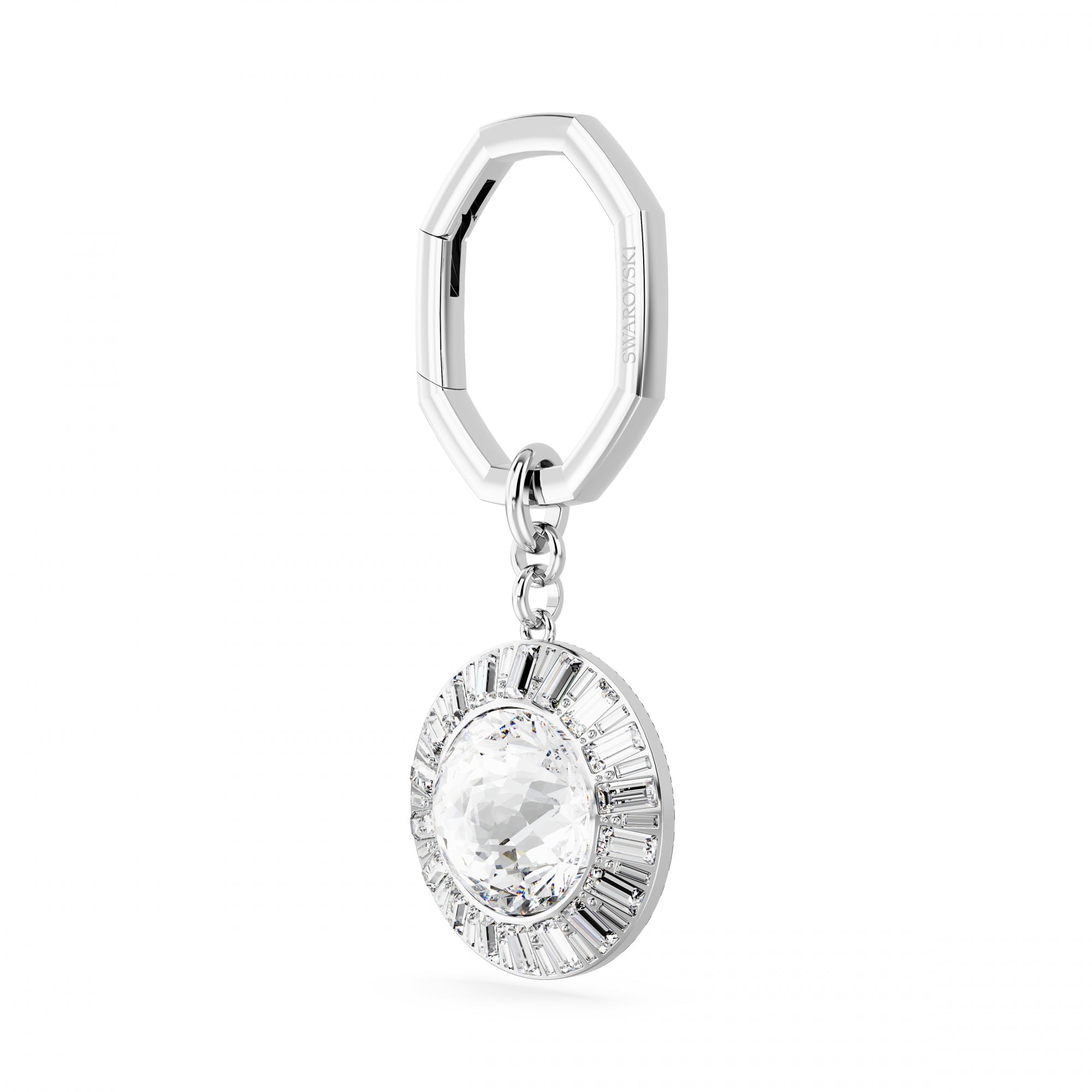 Lucent Anahtarlık, Round cut, Beyaz, Rodyum Kaplama
