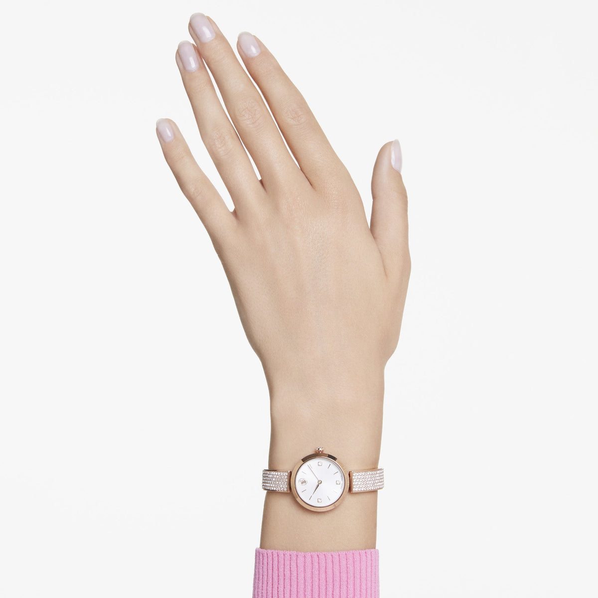 Illumina Saat, Metal Bileklik, Rose Altın Tonu, Pembe Altın Rengi Yüzey