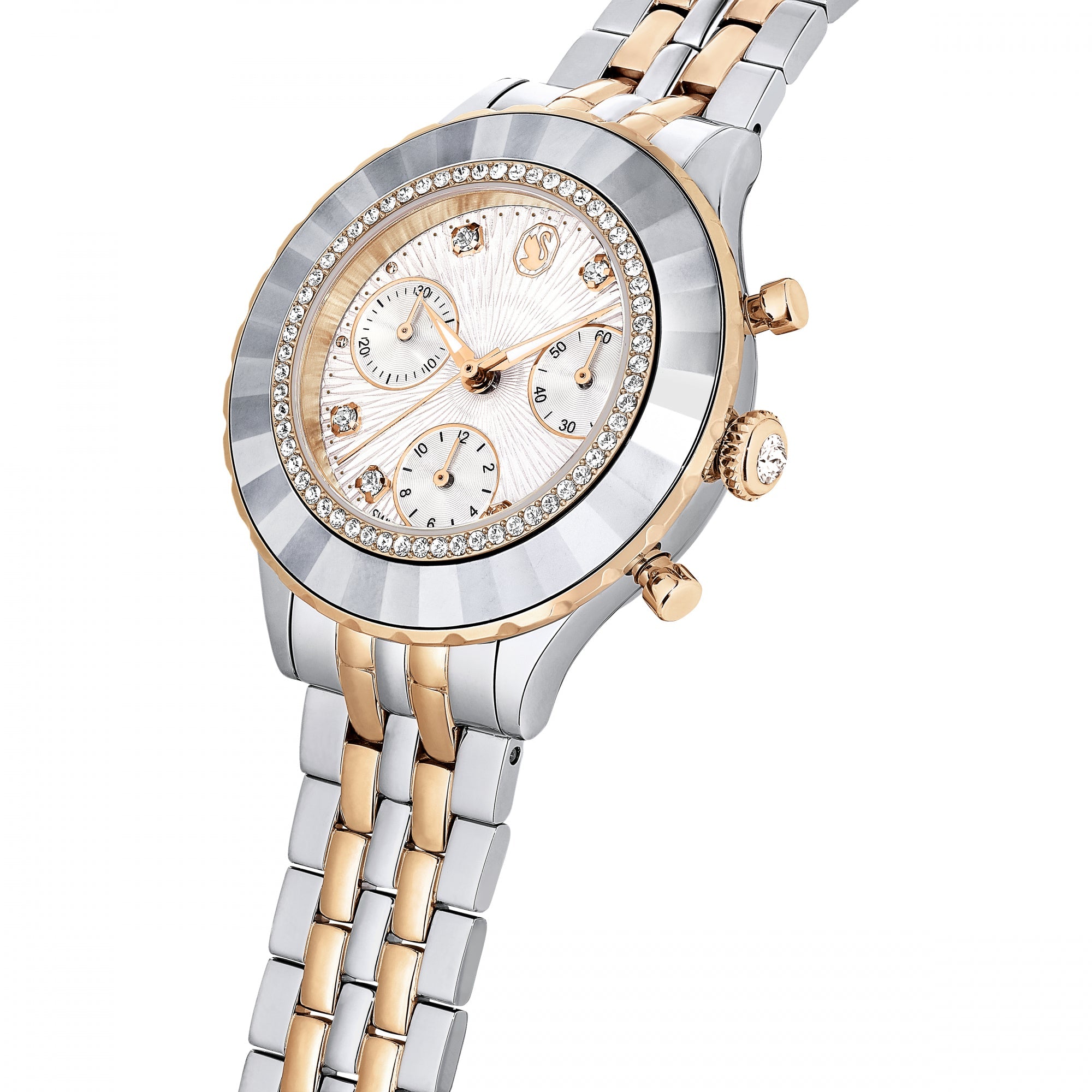 Octea Chrono Saat, Metal Bileklik, Rose Altın Tonu, Karışık Metal