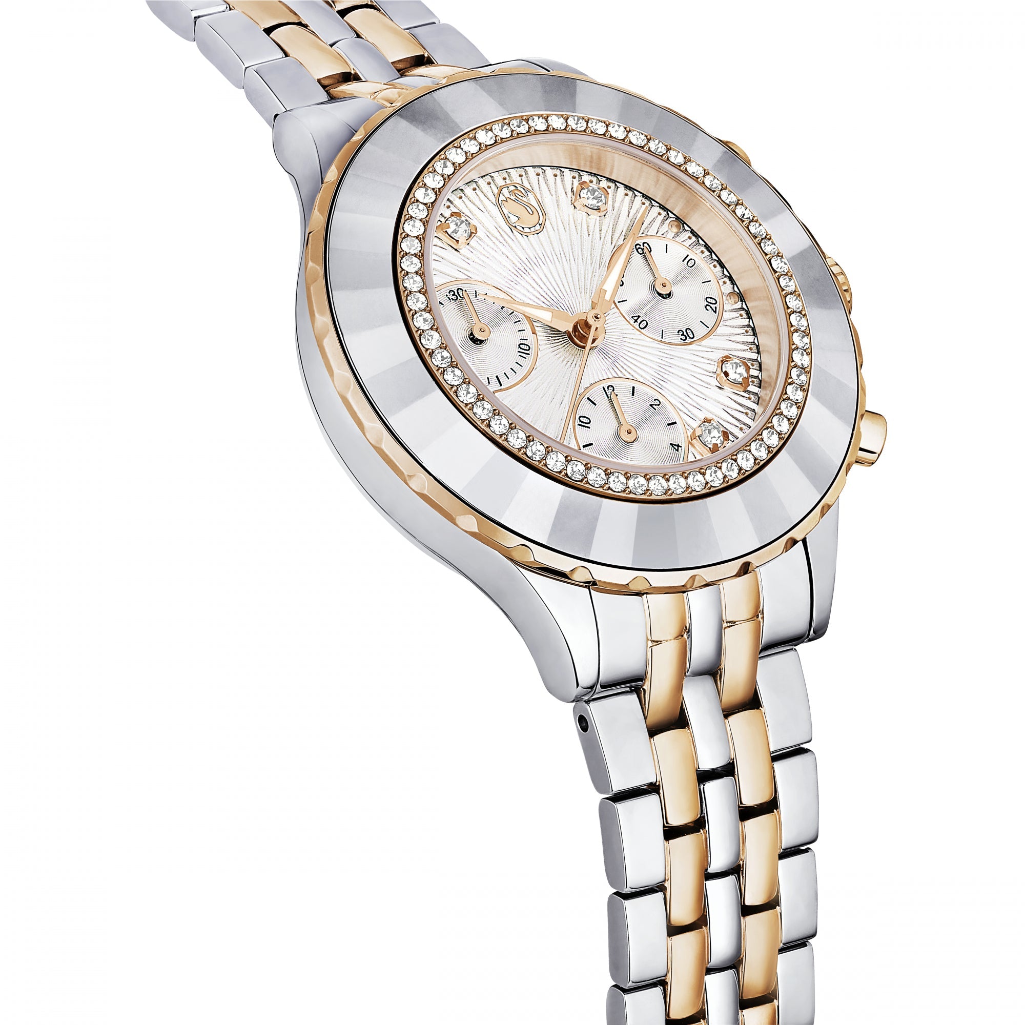 Octea Chrono Saat, Metal Bileklik, Rose Altın Tonu, Karışık Metal