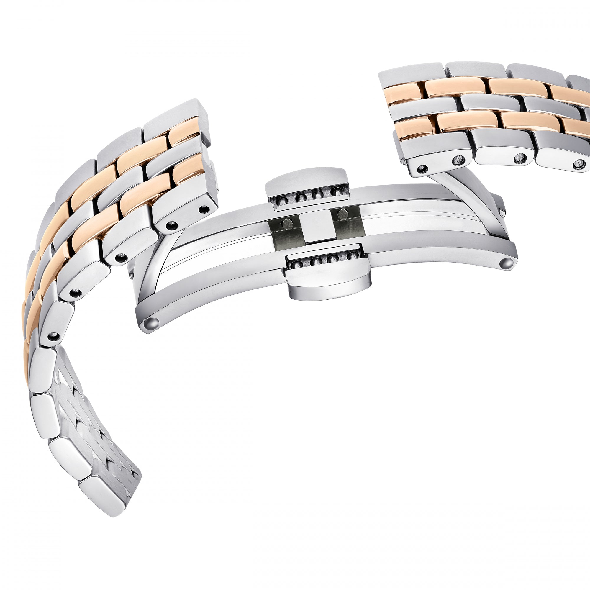Octea Chrono Saat, Metal Bileklik, Rose Altın Tonu, Karışık Metal