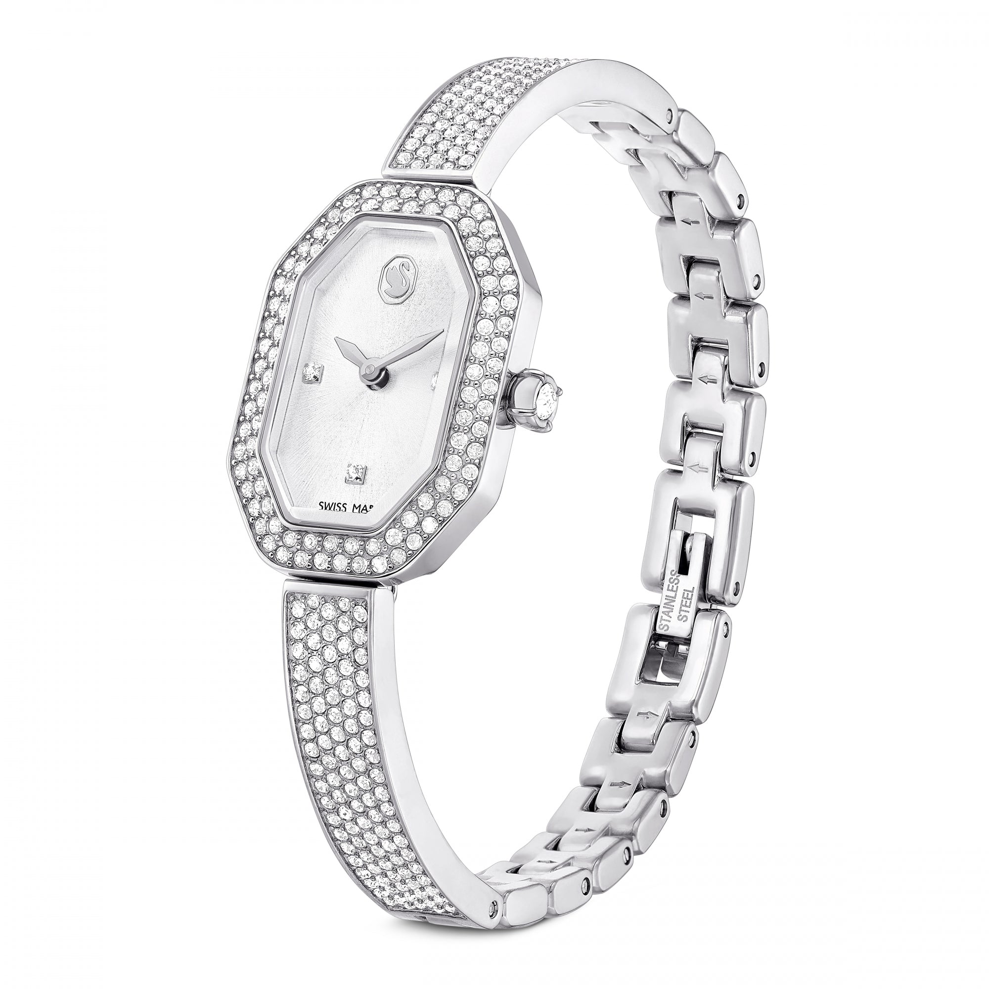 Dextera Bangle Saat, Metal Bileklik, Gümüş Rengi, Paslanmaz Çelik