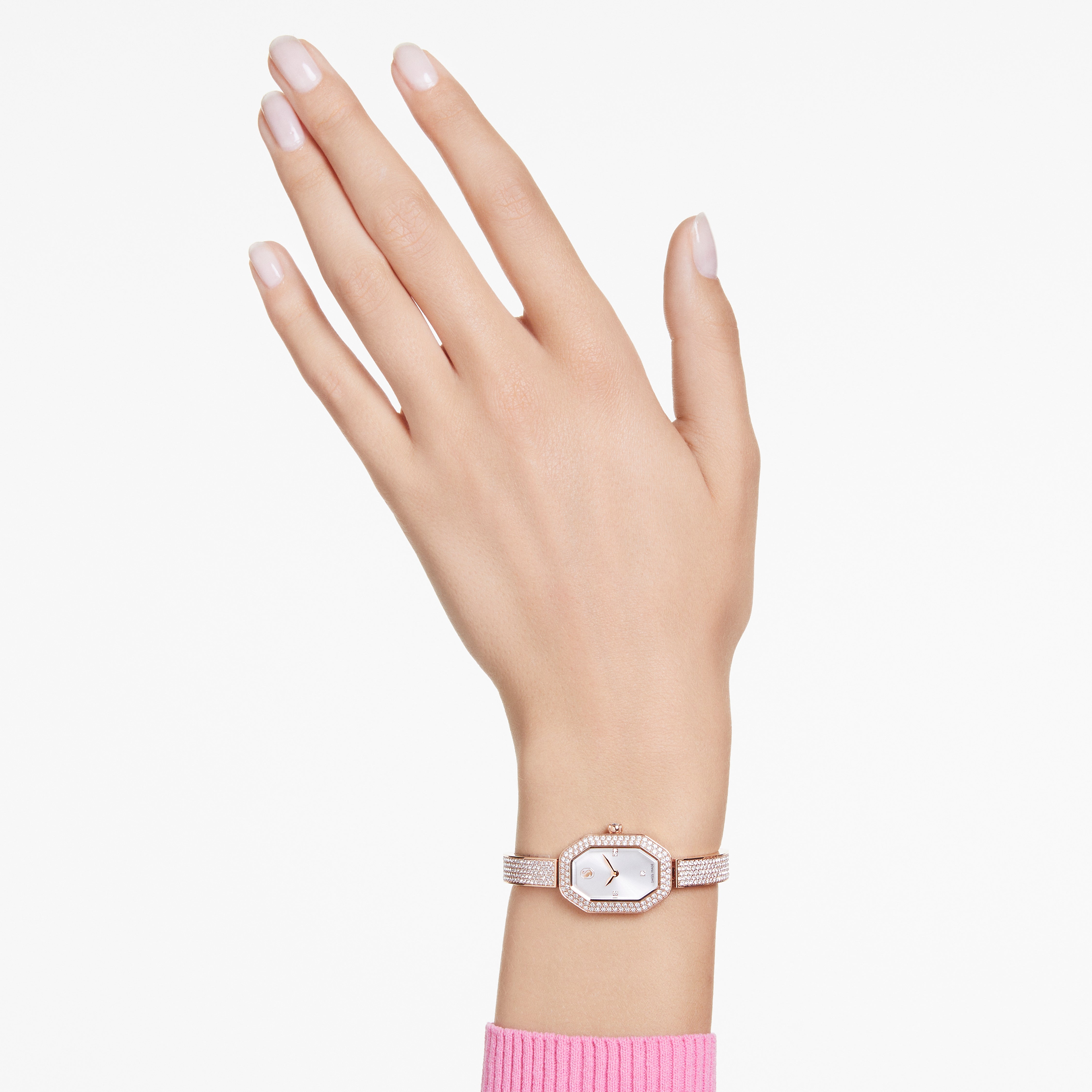 Dextera Bangle Saat, Metal Bileklik, Altın Rengi, Şampanya Altın Rengi Yüzey