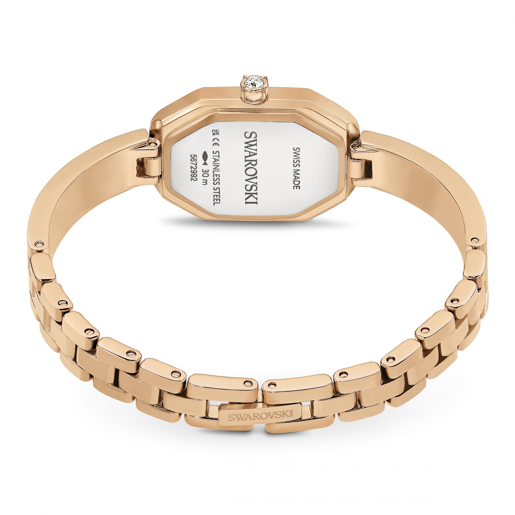 Dextera Bangle Saat, Metal Bileklik, Rose Altın Tonu, Pembe Altın Rengi Yüzey
