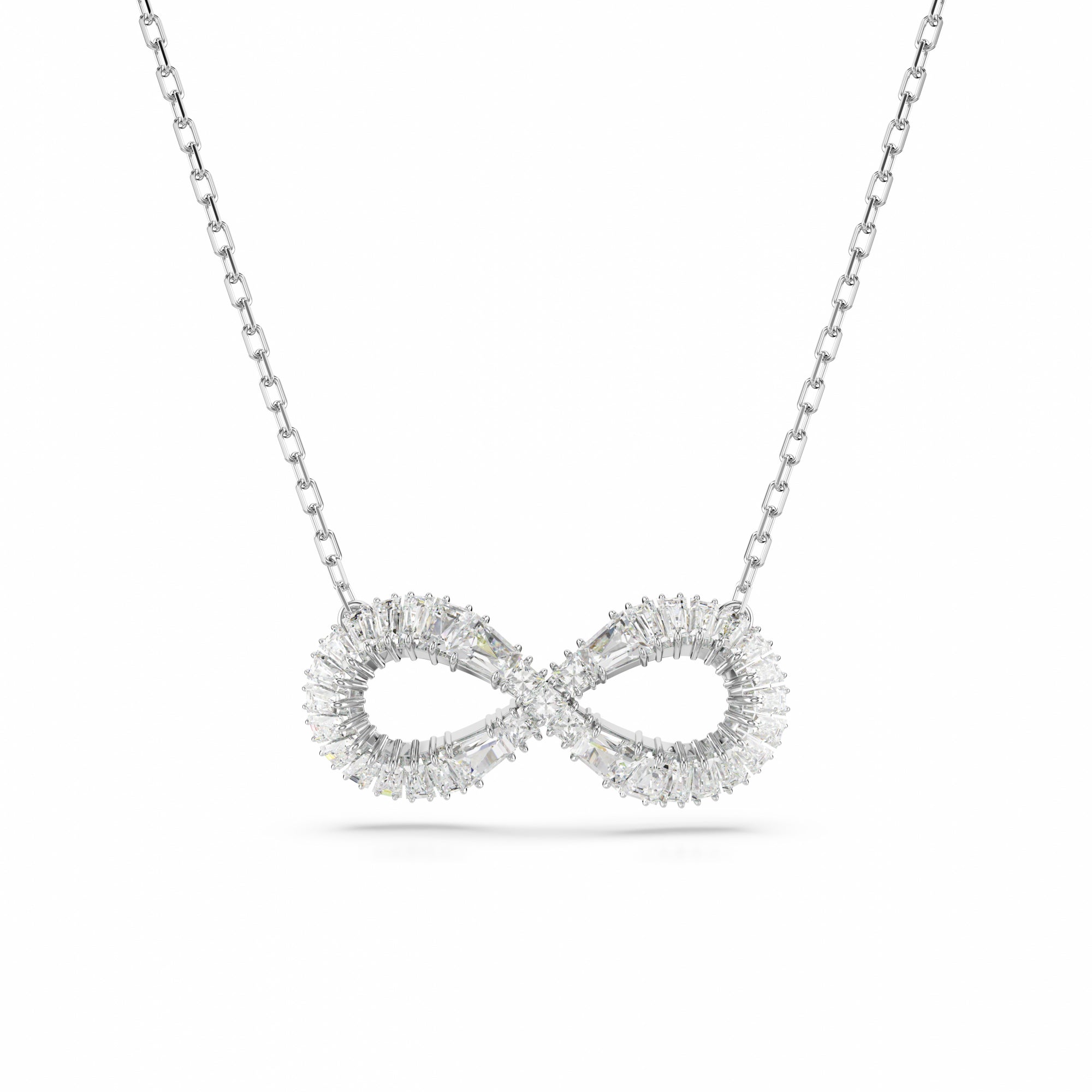 Hyperbola Kolye, Infinity, Beyaz, Rodyum Kaplama