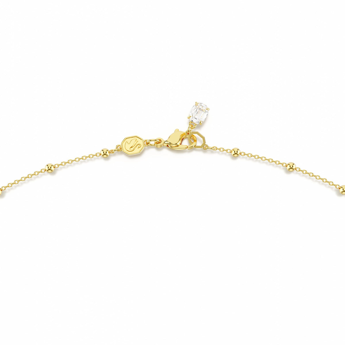 Imber Strand Kolye, Round Cut, Beyaz, Altın Rengi Kaplama