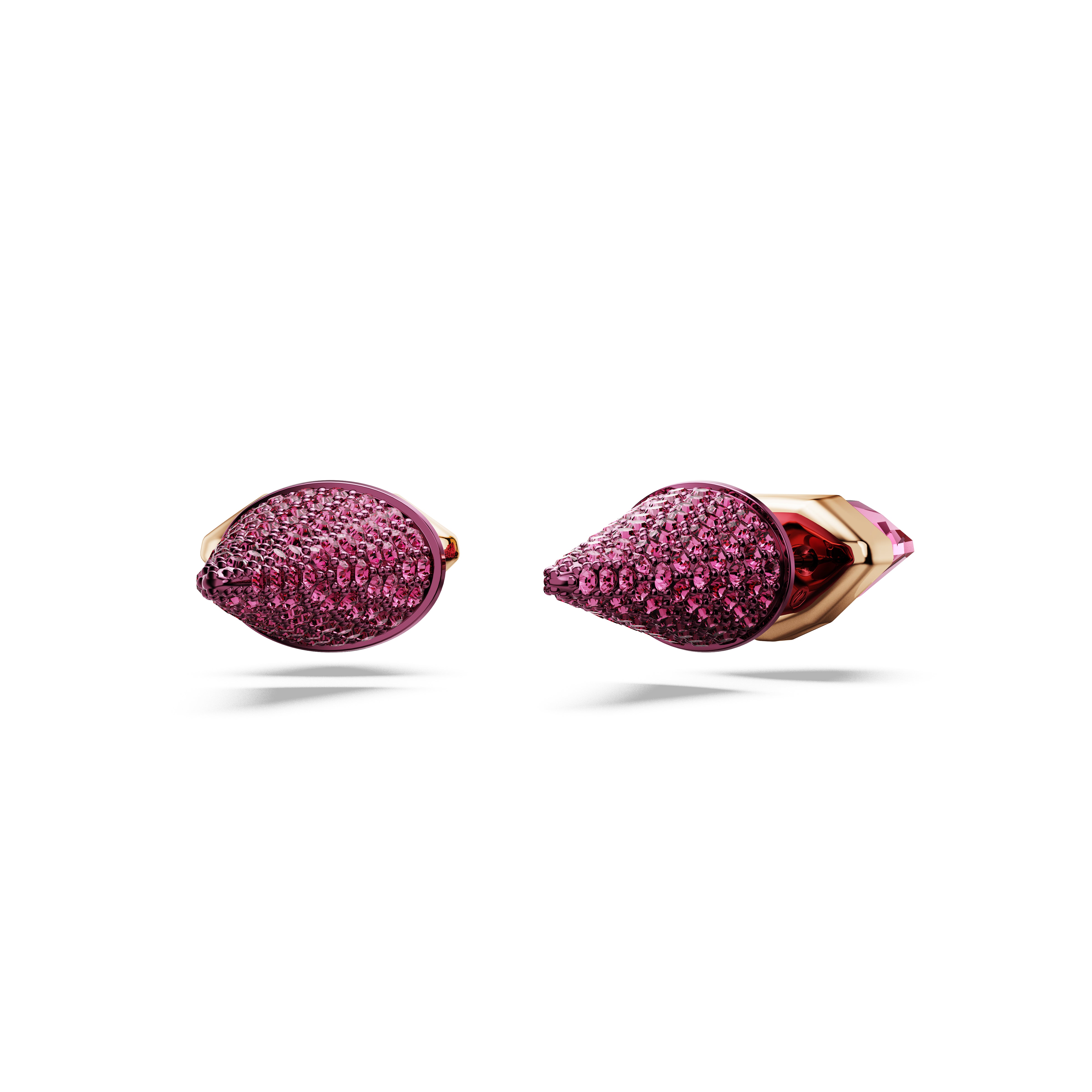 Lucent Stud Küpe, Pavé, Spike, Pembe, Karışık Metal Kaplama