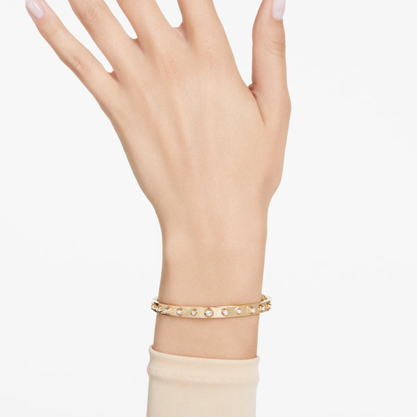 Numina Bileklik, Mixed Round Cut, S, Beyaz, Altin Rengi Kaplama, S