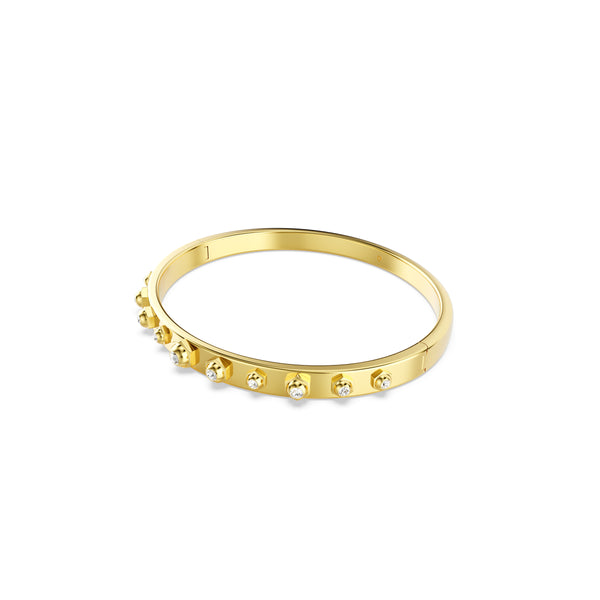Numina Bileklik, Mixed Round Cut, S, Beyaz, Altin Rengi Kaplama, S