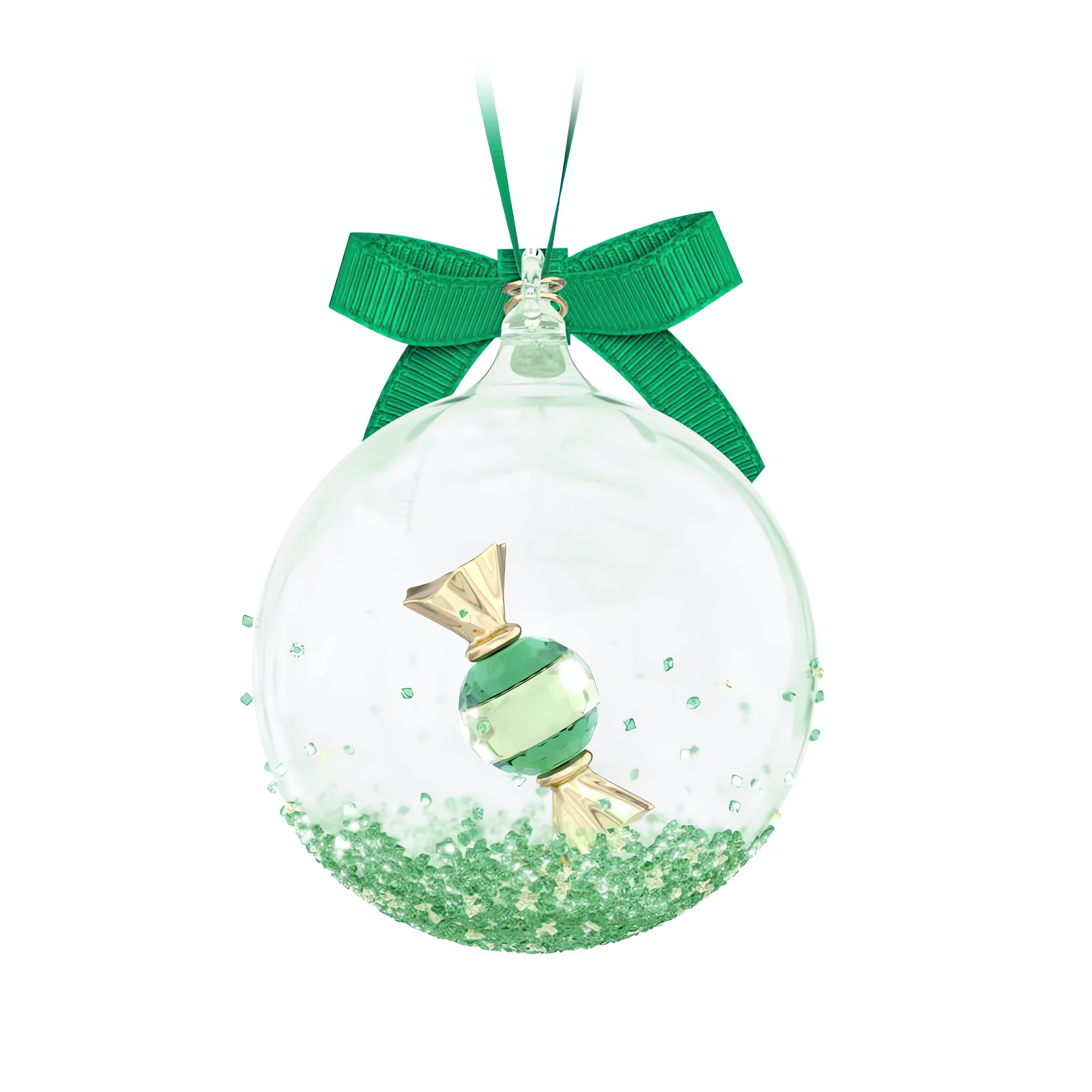 Holiday Cheers Dulcis Ball Ornament, Green