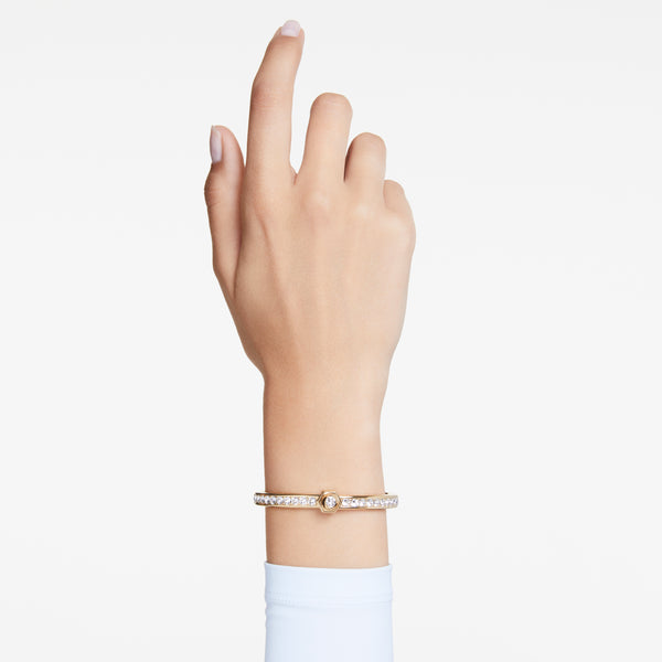 Numina Bileklik, Round Cut, Beyaz, Altin Rengi Kaplama, L