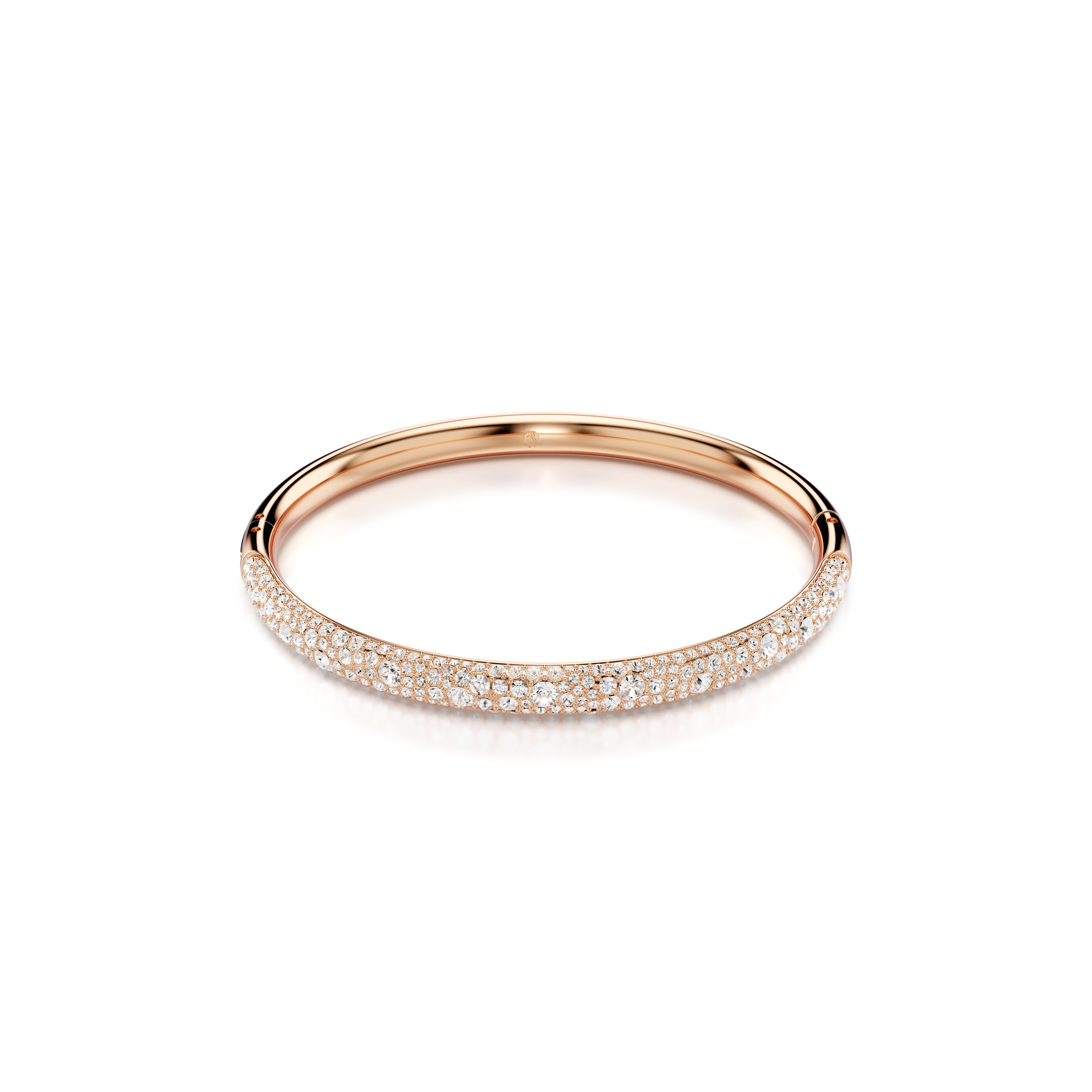 Meteora Bileklik, Kar Pavé, Beyaz, Pembe Altin Rengi Kaplama