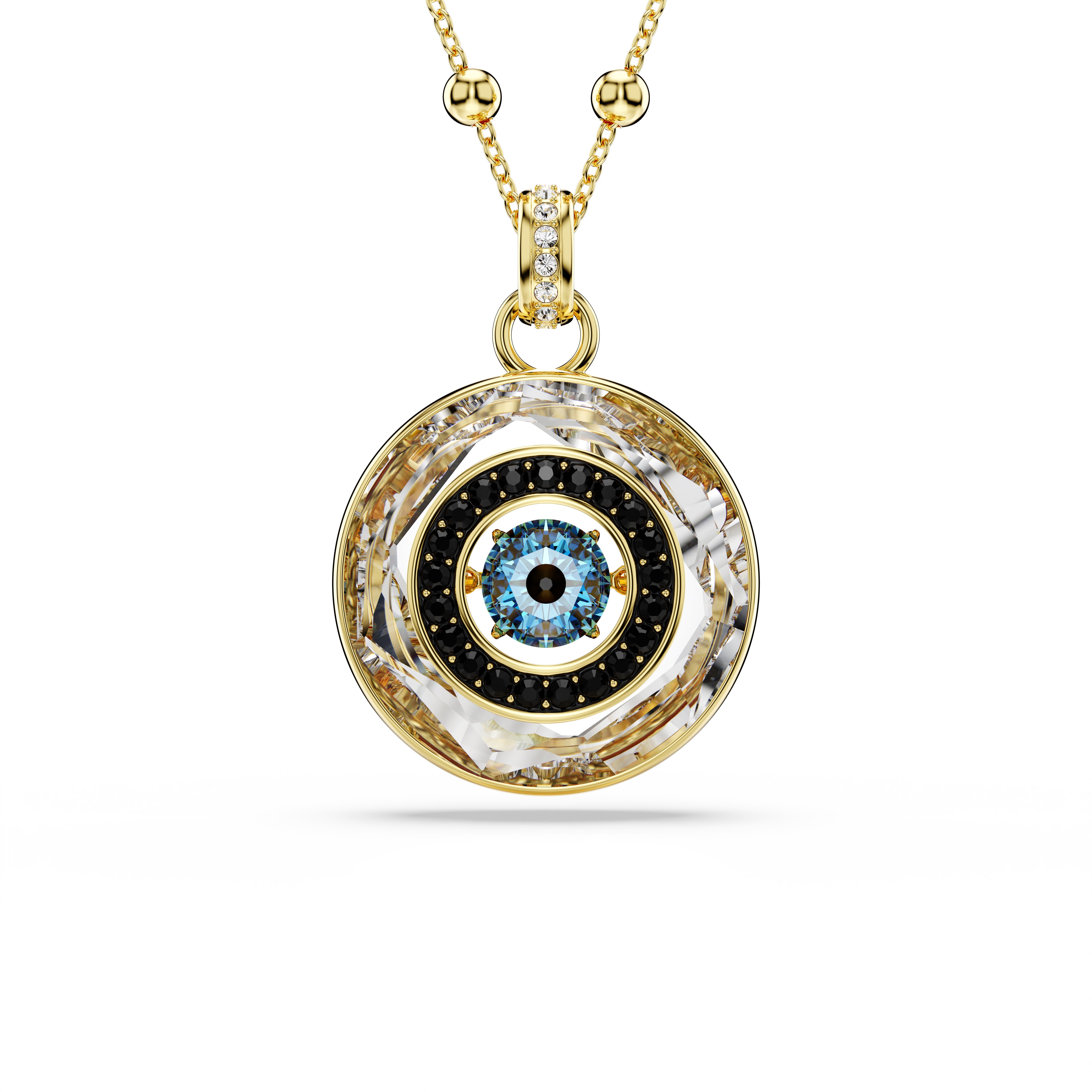 Symbolica Kolye, Evil Eye, Medium, Çok Renkli, Sarı Altın Rengi Kaplama