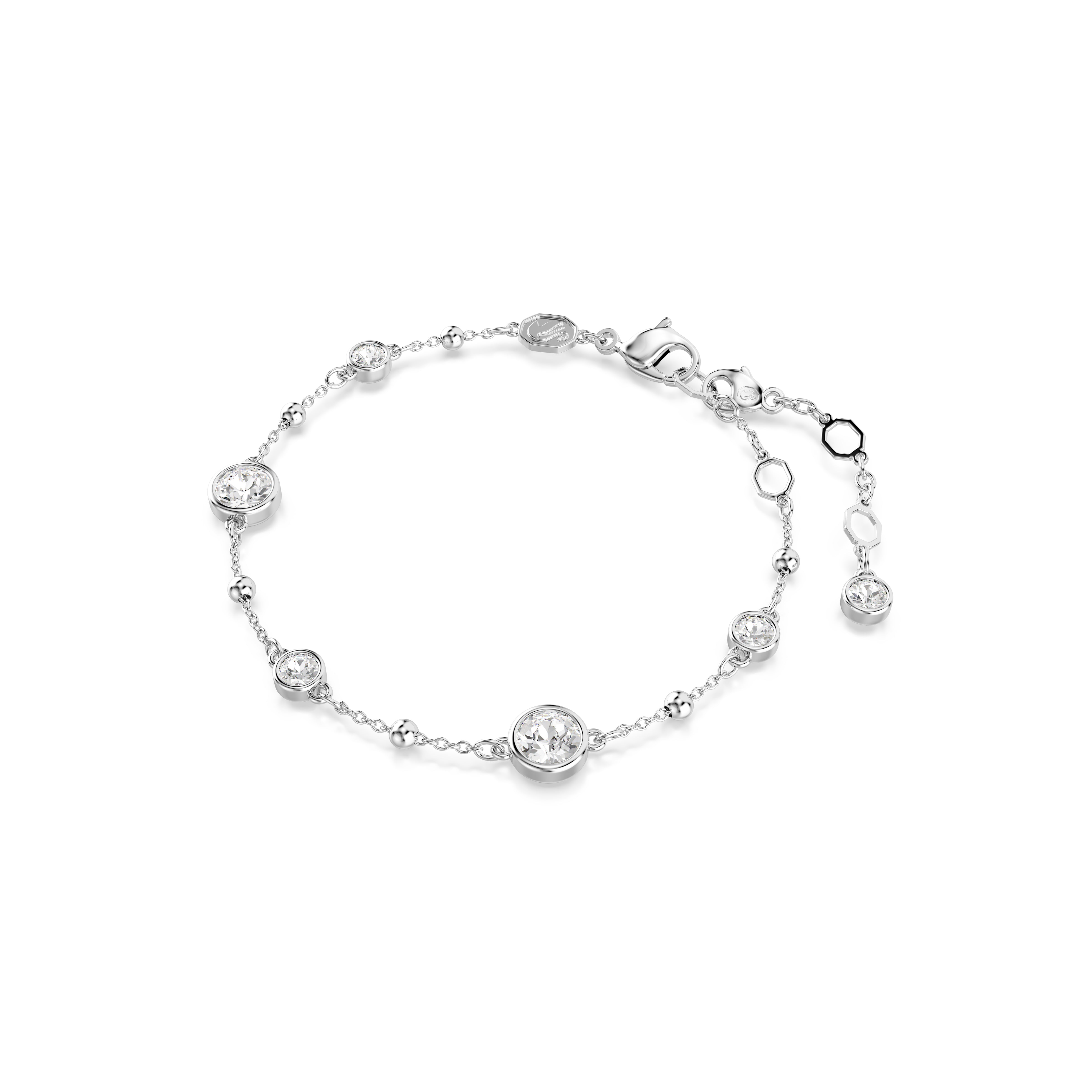 Imber Bileklik, Round Cut, Beyaz, Rodyum Kaplama, M