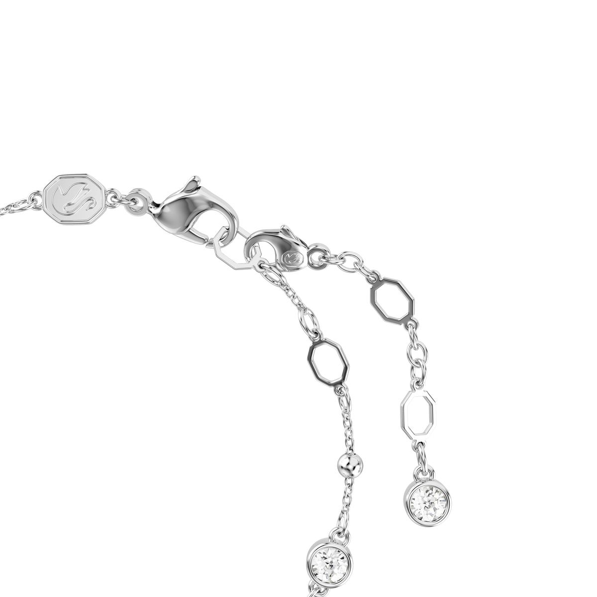 Imber Bileklik, Round Cut, Beyaz, Rodyum Kaplama, M