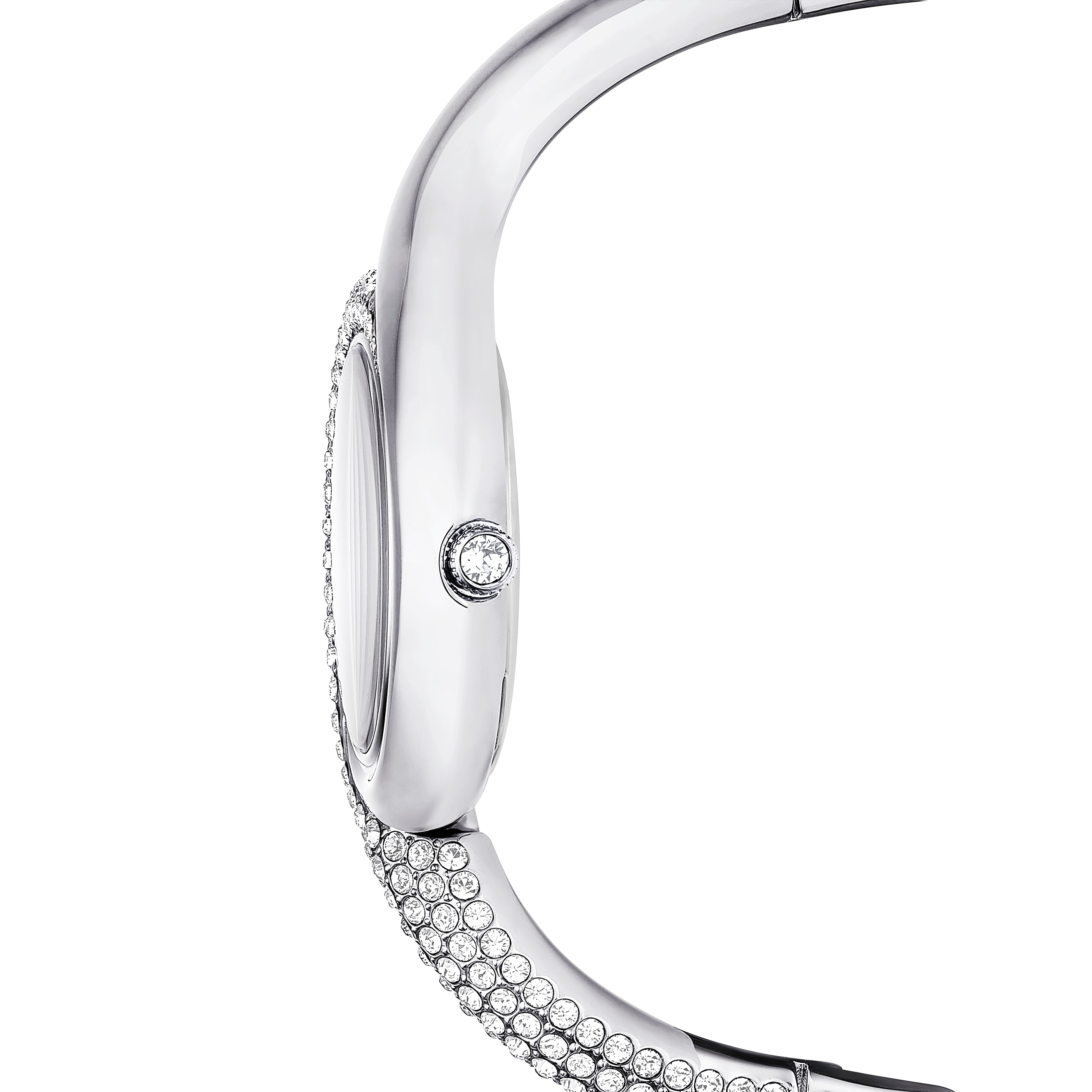 Dextera Asymmetric Saat, Swiss Made, Metal Bileklik, Gümüş Ton, Paslanmaz Çelik