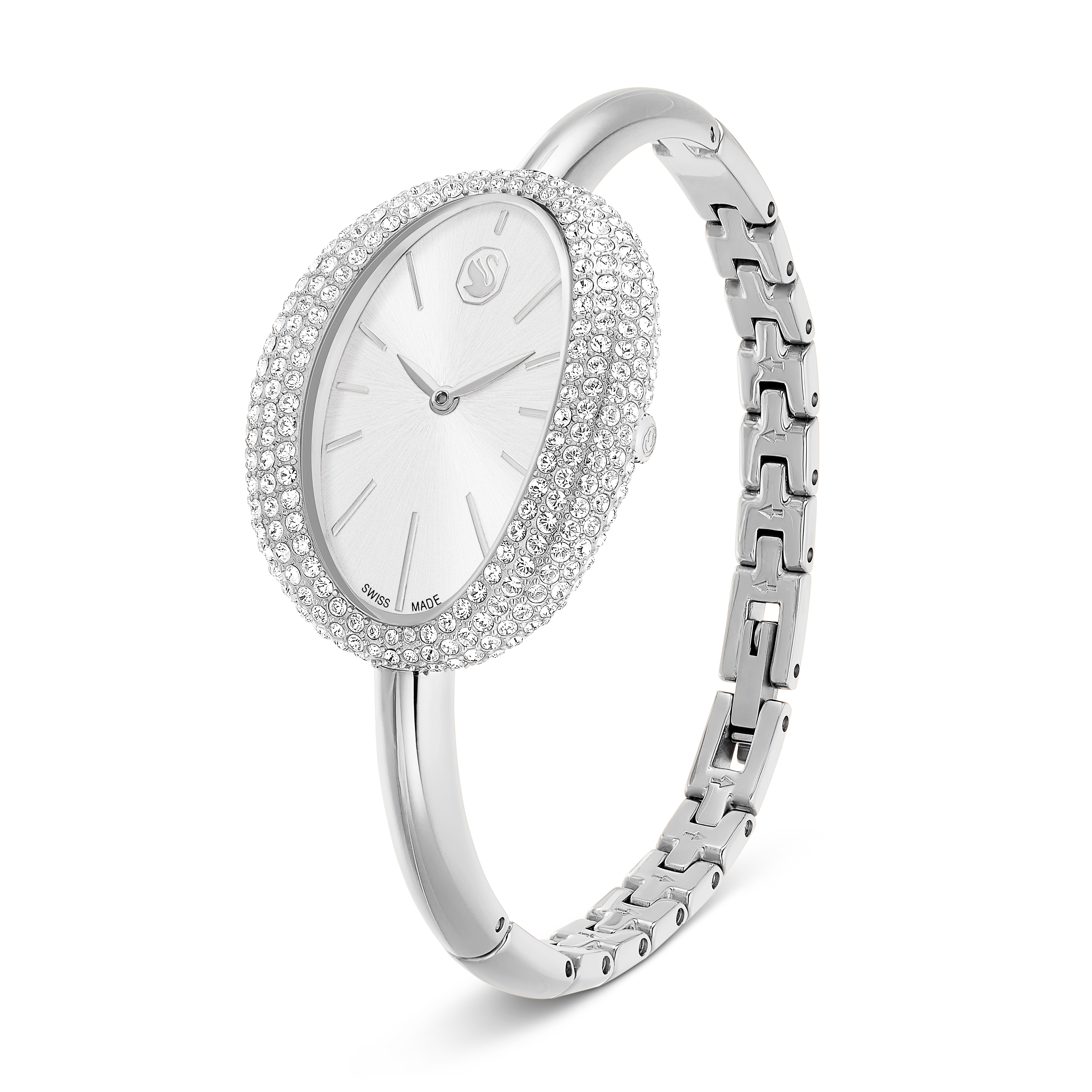 Imber Bangle Saat, İsviçre Üretimi, Metal Bileklik, Gümüş Rengi, Paslanmaz Çelik