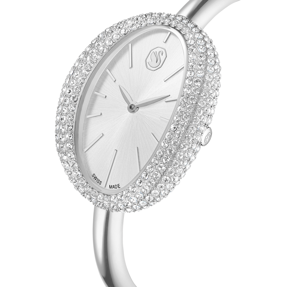 Imber Bangle Saat, İsviçre Üretimi, Metal Bileklik, Gümüş Rengi, Paslanmaz Çelik
