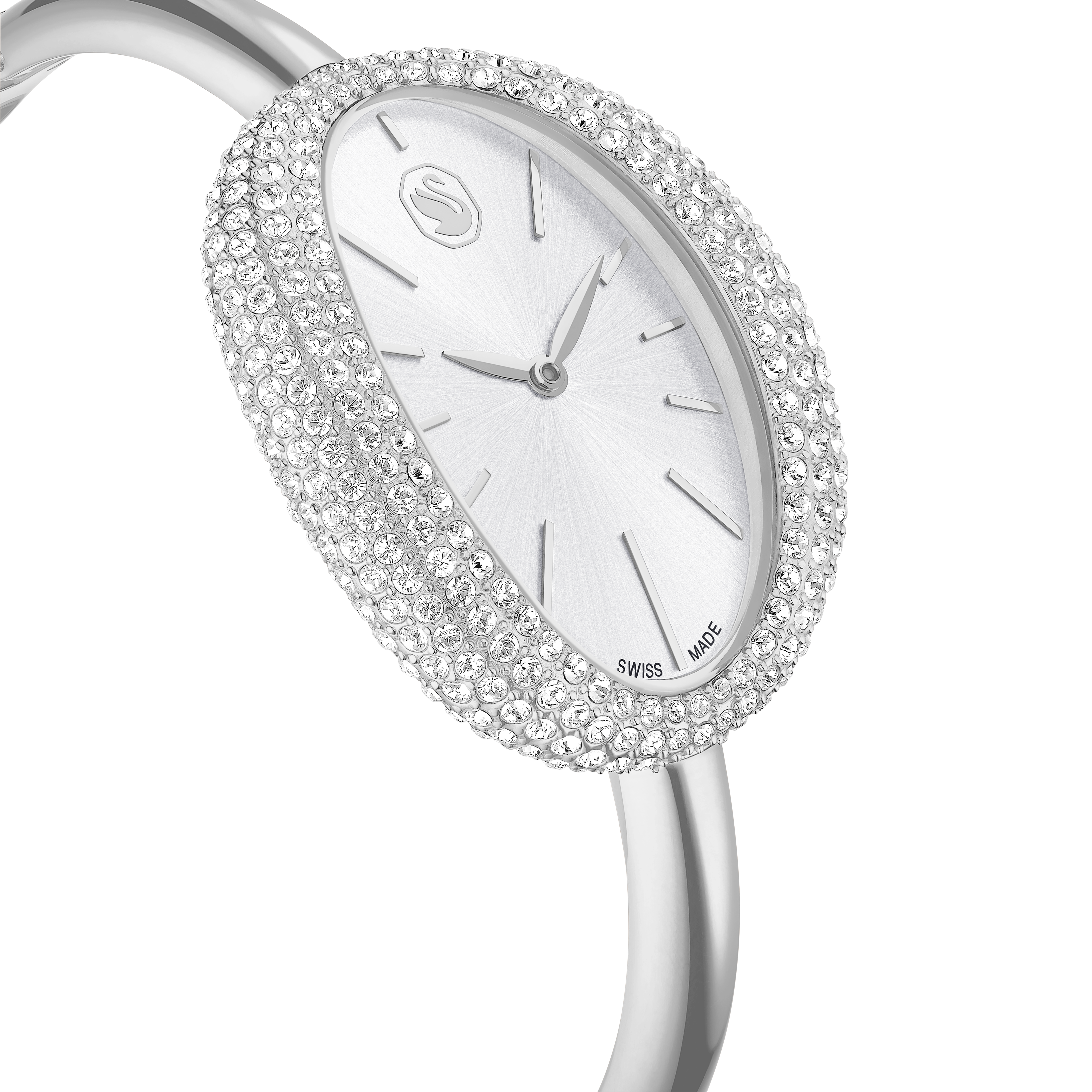 Imber Bangle Saat, İsviçre Üretimi, Metal Bileklik, Gümüş Rengi, Paslanmaz Çelik