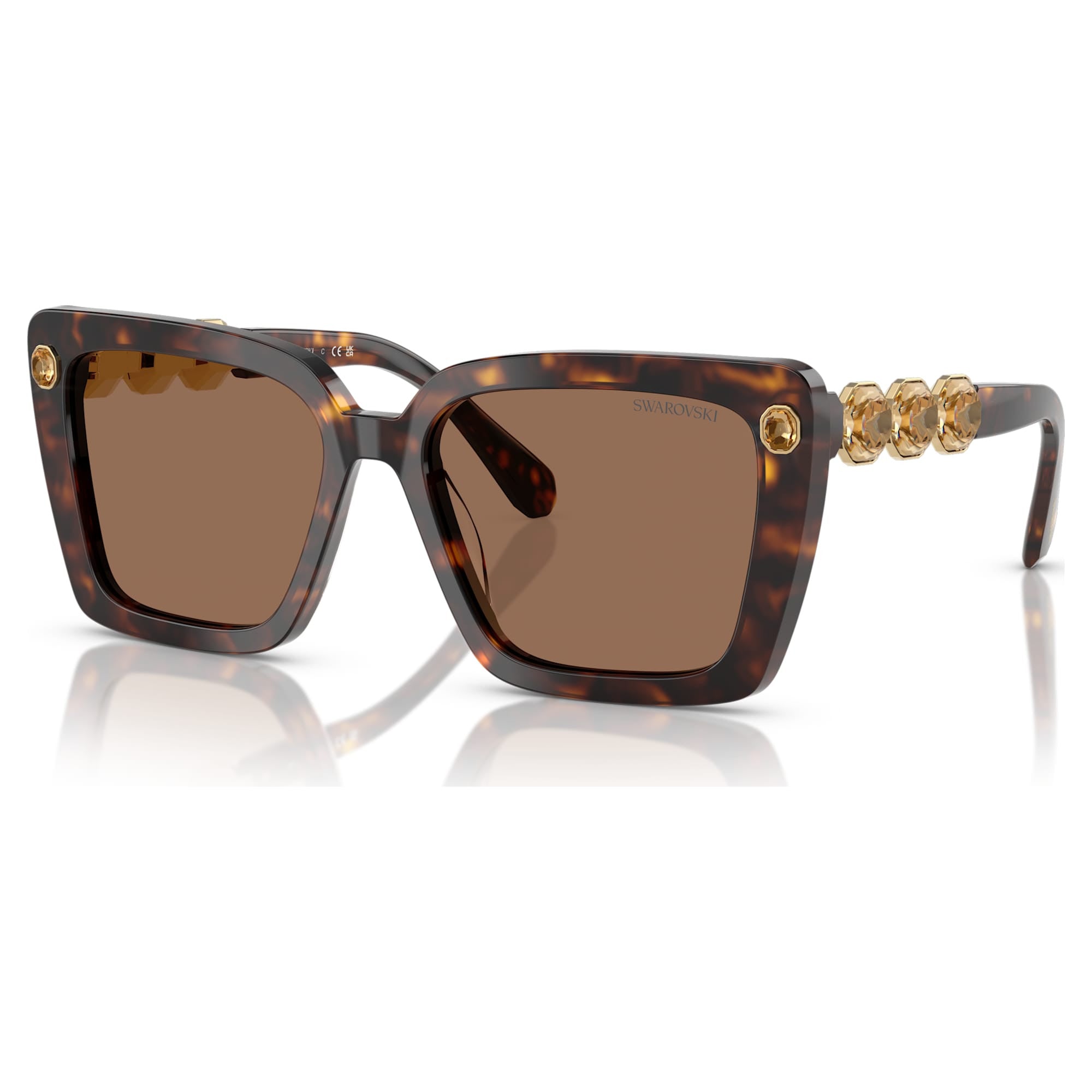 Sunglasses, Square shape, SK6032, Brown