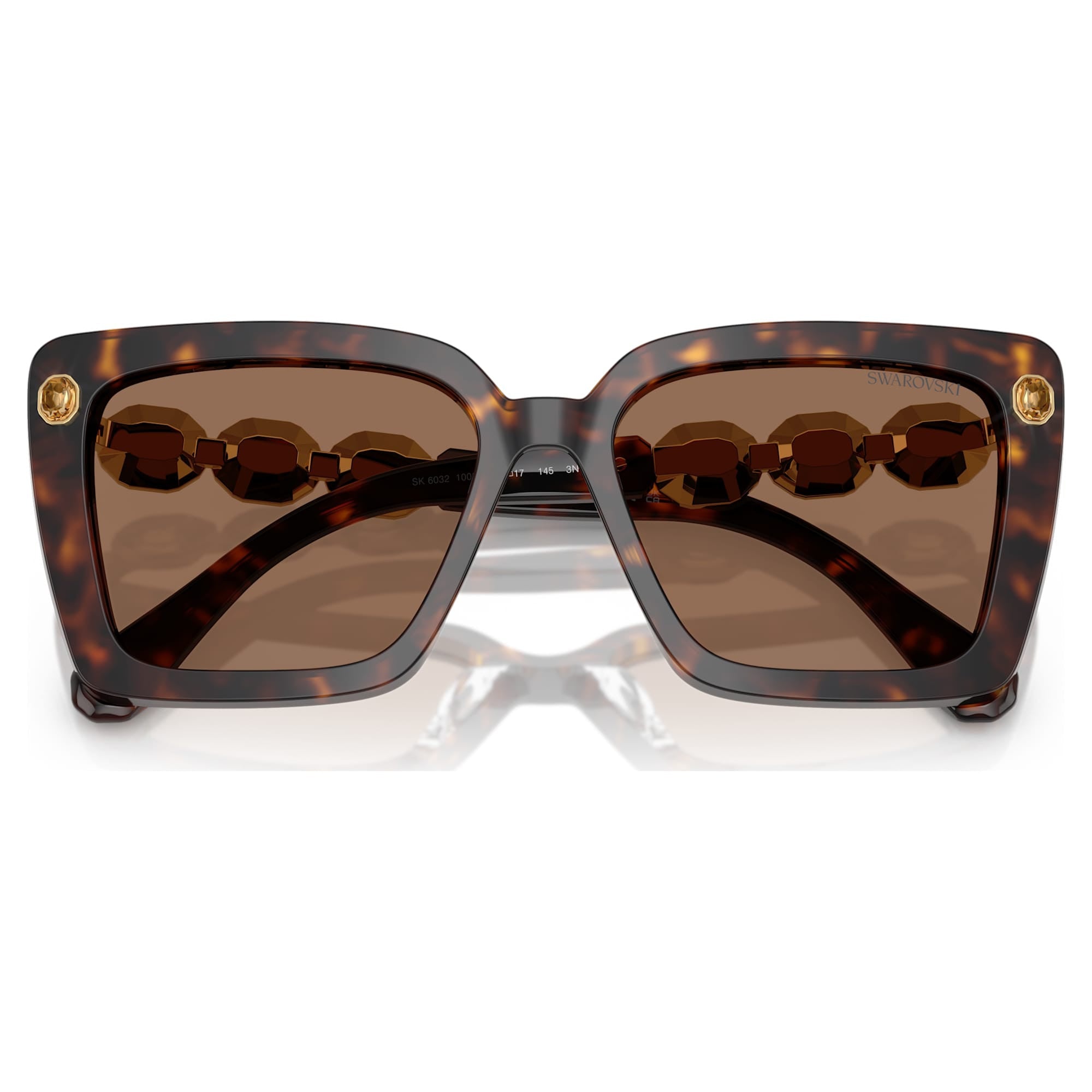 Sunglasses, Square shape, SK6032, Brown