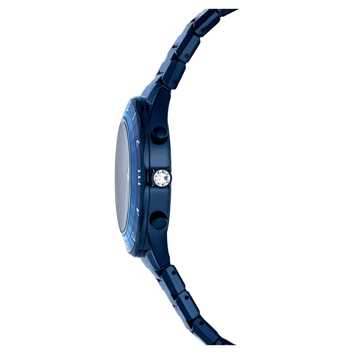 Dextera Chrono Saat, 39 mm, İsviçre Üretimi, Metal bileklik, Mavi, Mavi yüzey