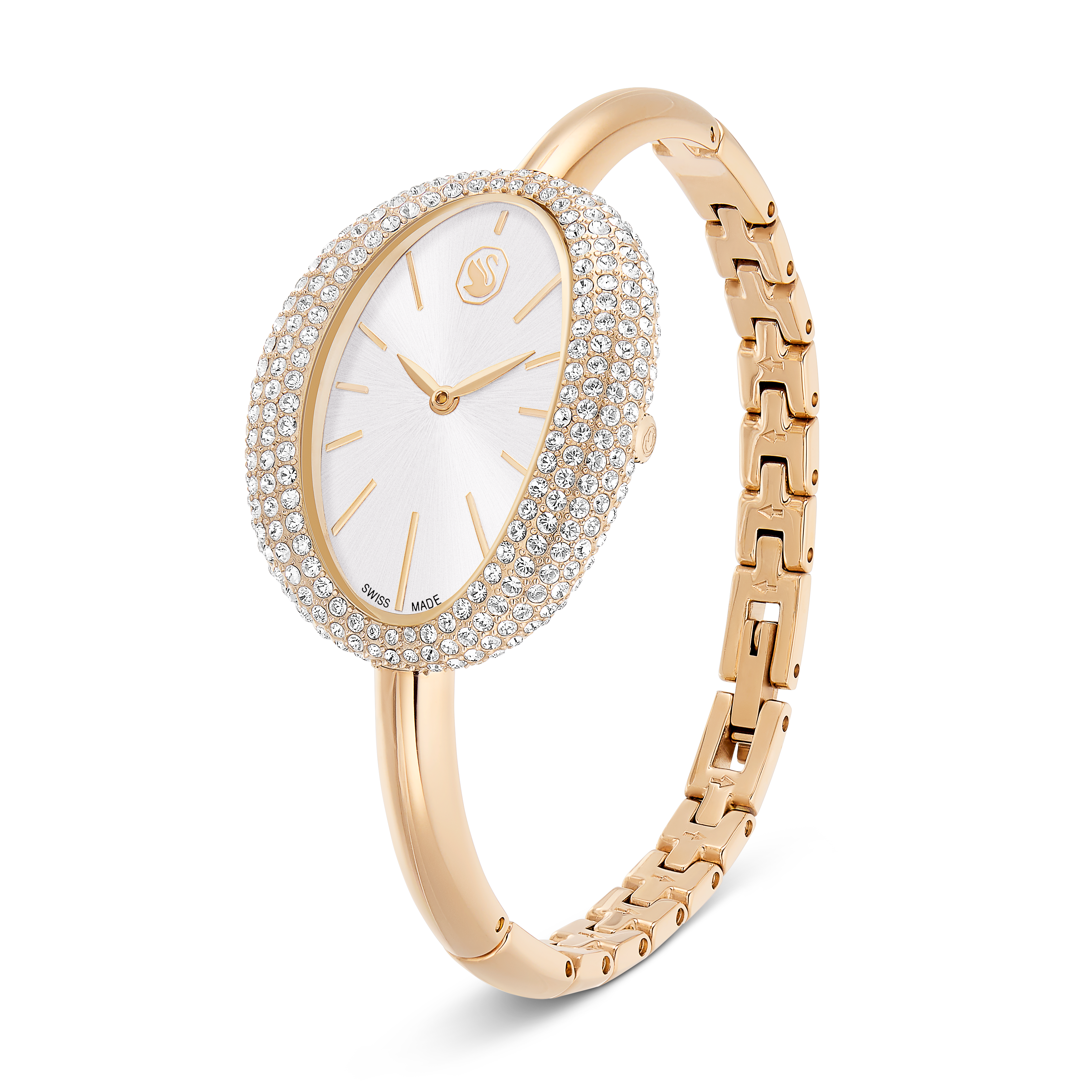 Imber Bangle Saat, İsviçre Üretimi, Metal Bileklik, Altın Rengi, Şampanya Altın Rengi Yüzey