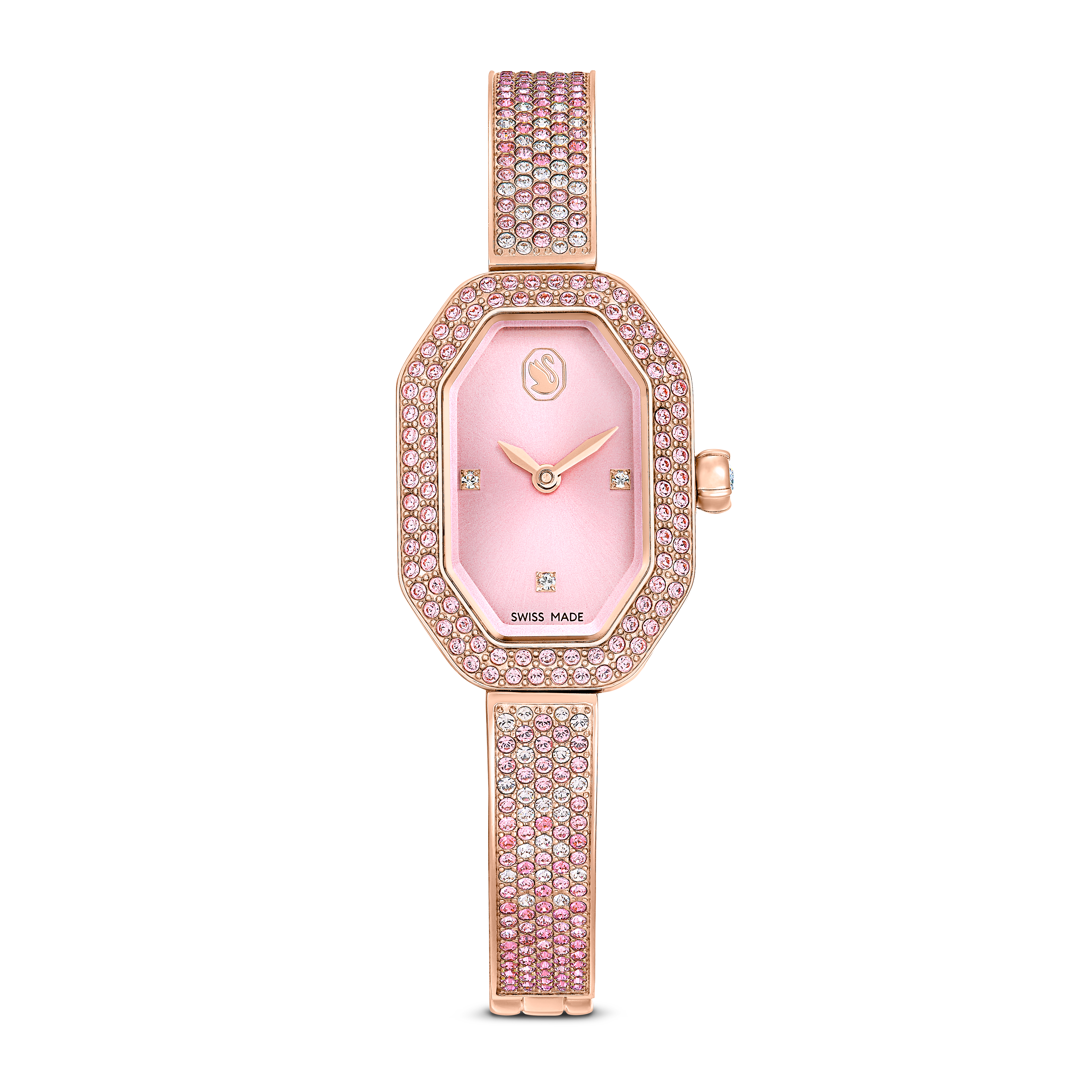 Dextera Bangle Bileklik Saat, İsviçre Üretimi, Metal Bileklik, Pembe, Pembe Altın Rengi Kaplama