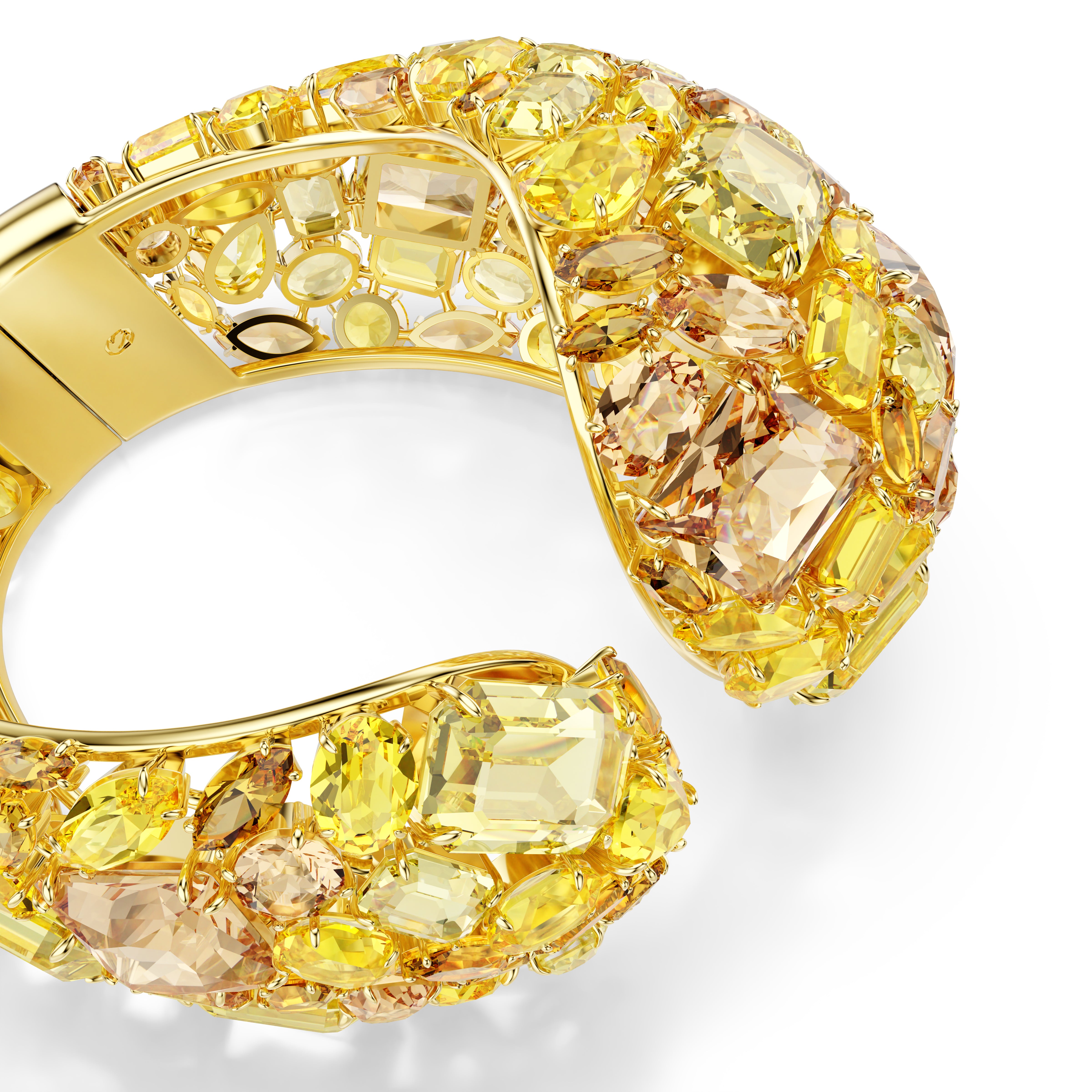 Gema Kelepçe Bileklik, Altin Rengi Kaplama