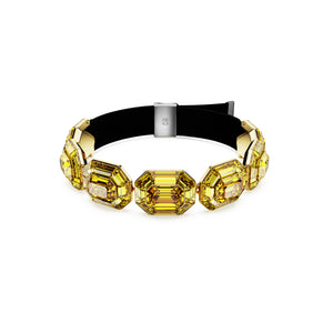 Lucent Choker Kolye, Octagon Şekil, Sari, Altin Rengi Kaplama