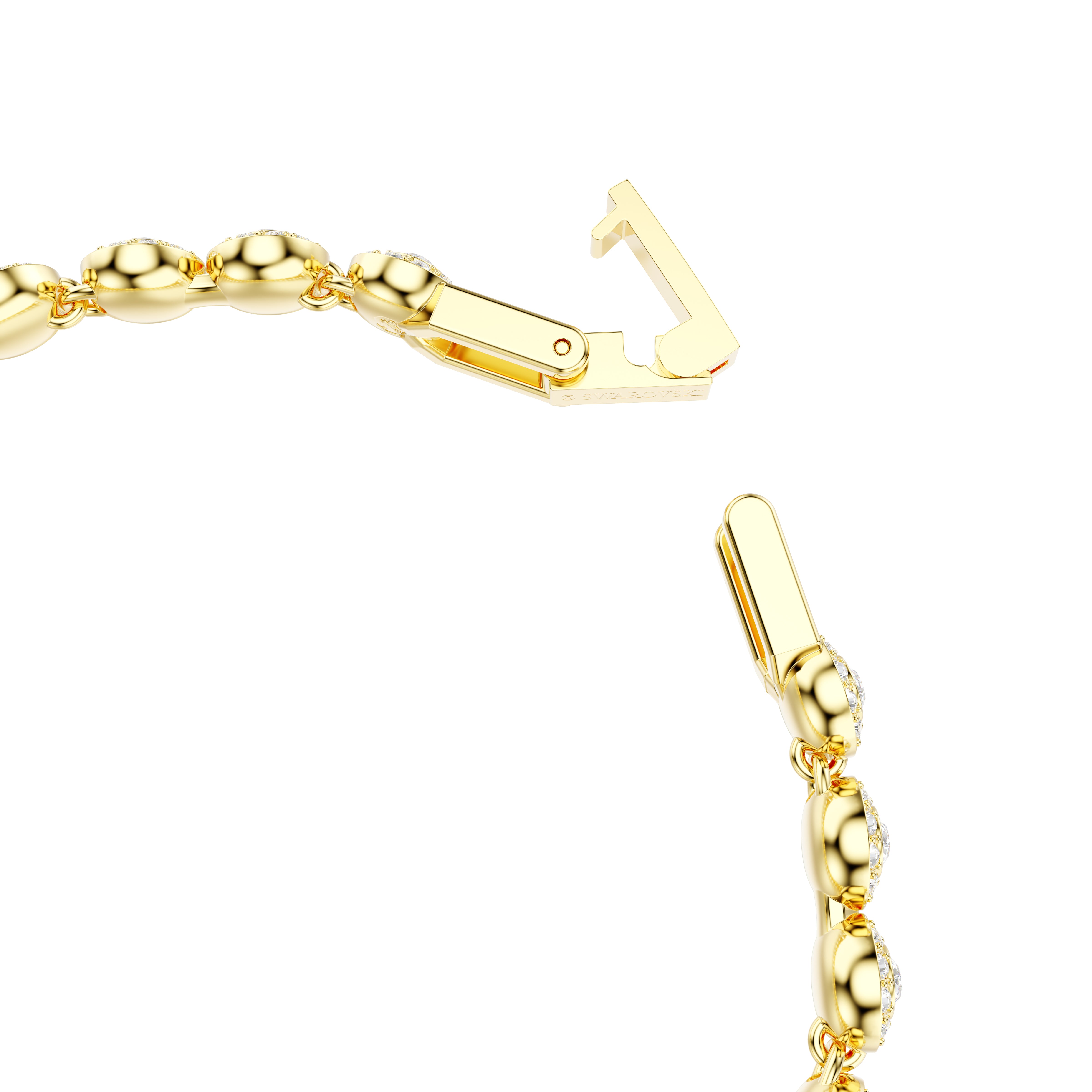 Una Angelic Set, Yuvarlak Kesim, Beyaz, Altin Rengi Kaplama