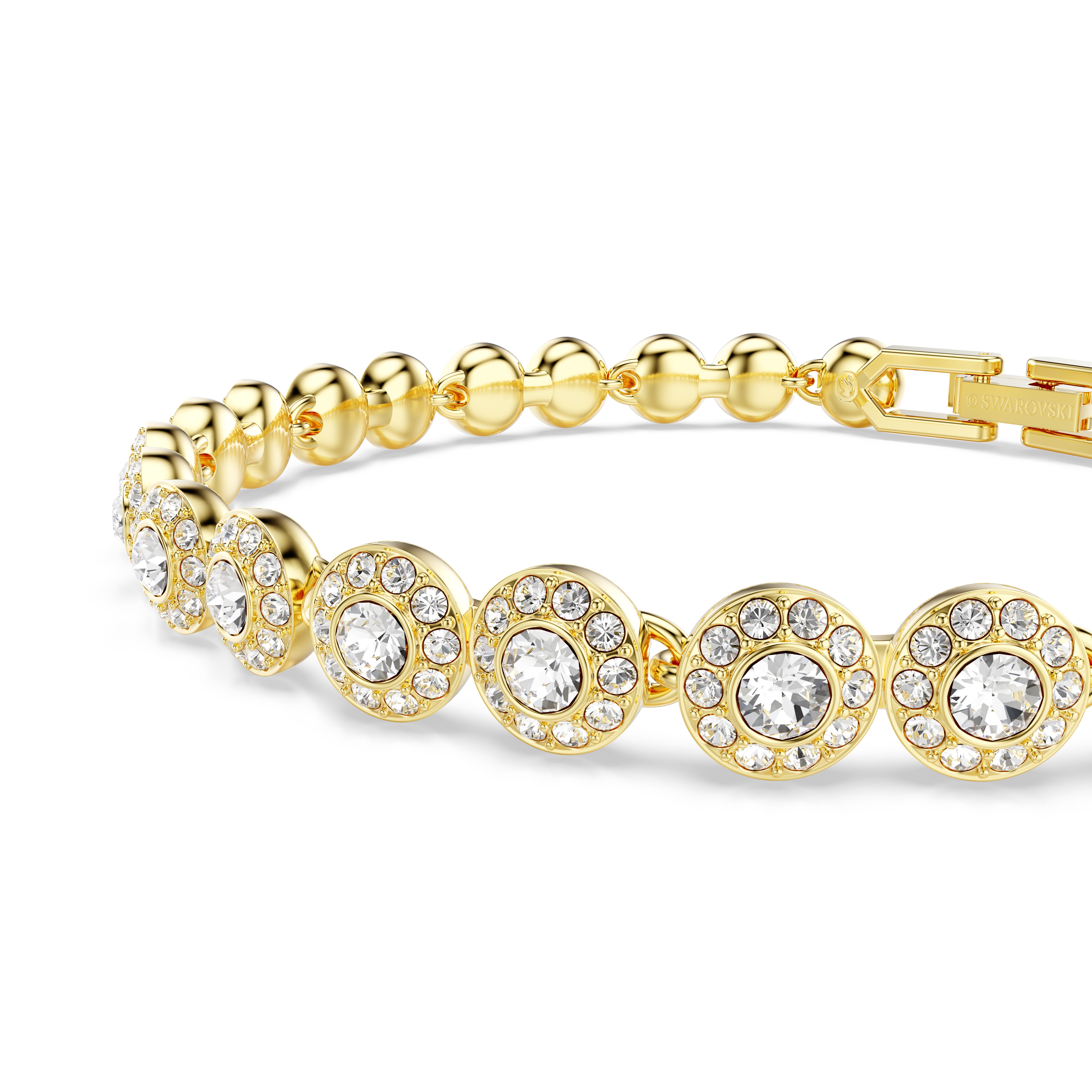 Una Angelic Set, Yuvarlak Kesim, Beyaz, Altin Rengi Kaplama