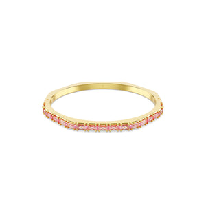 Matrix Bangle Bileklik, Baget Kesim, Pembe, Altin Rengi Kaplama