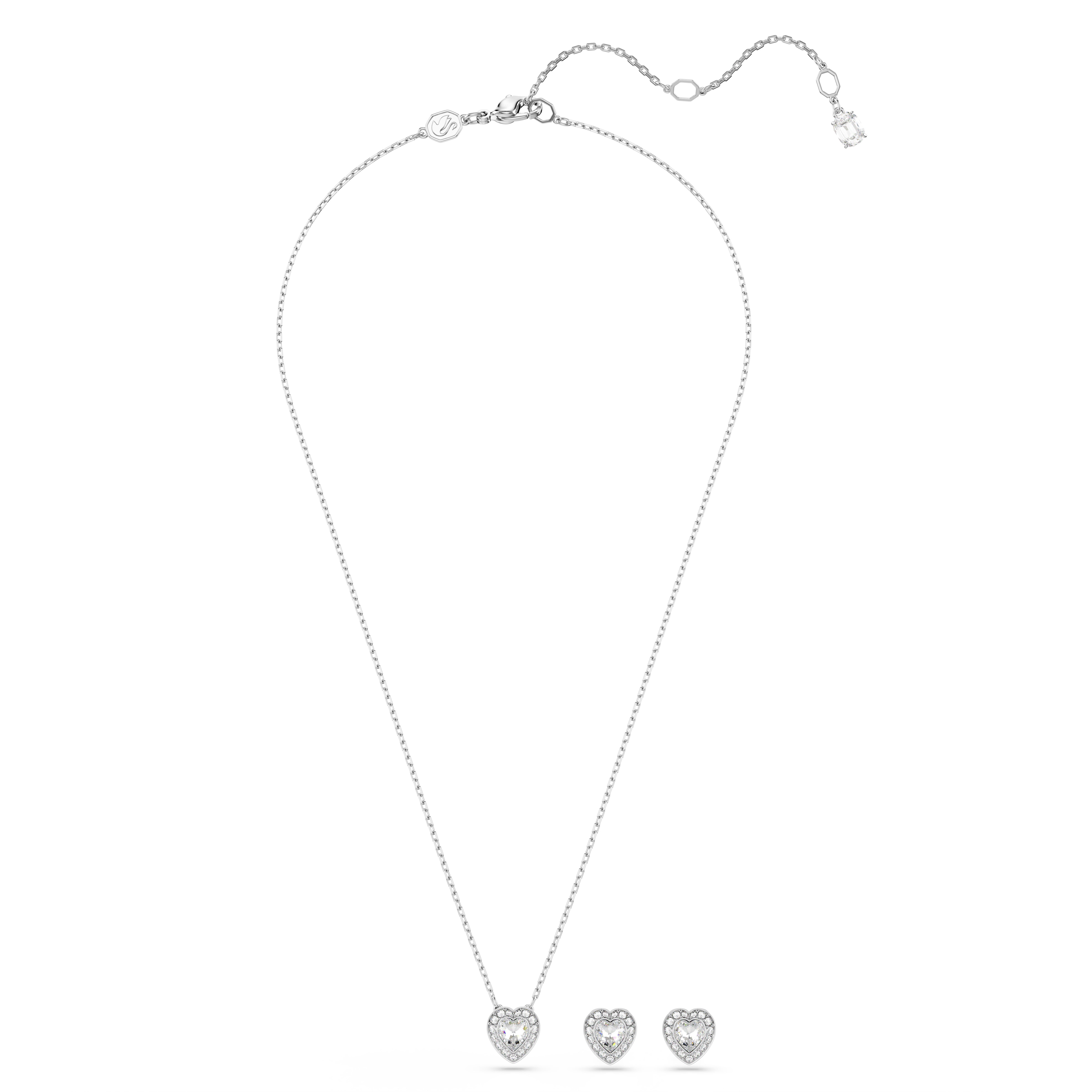Capsule Angelic Set, Beyaz, Rodyum Kaplama