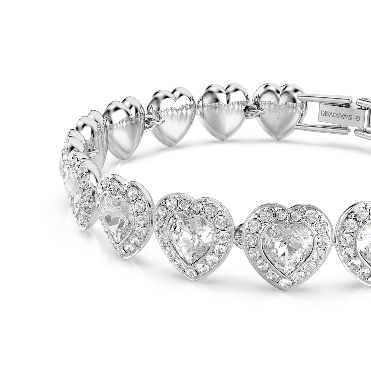 Ariana Grande x Swarovski Capsule Angelic Bileklik, Beyaz, Rodyum Kaplama, S