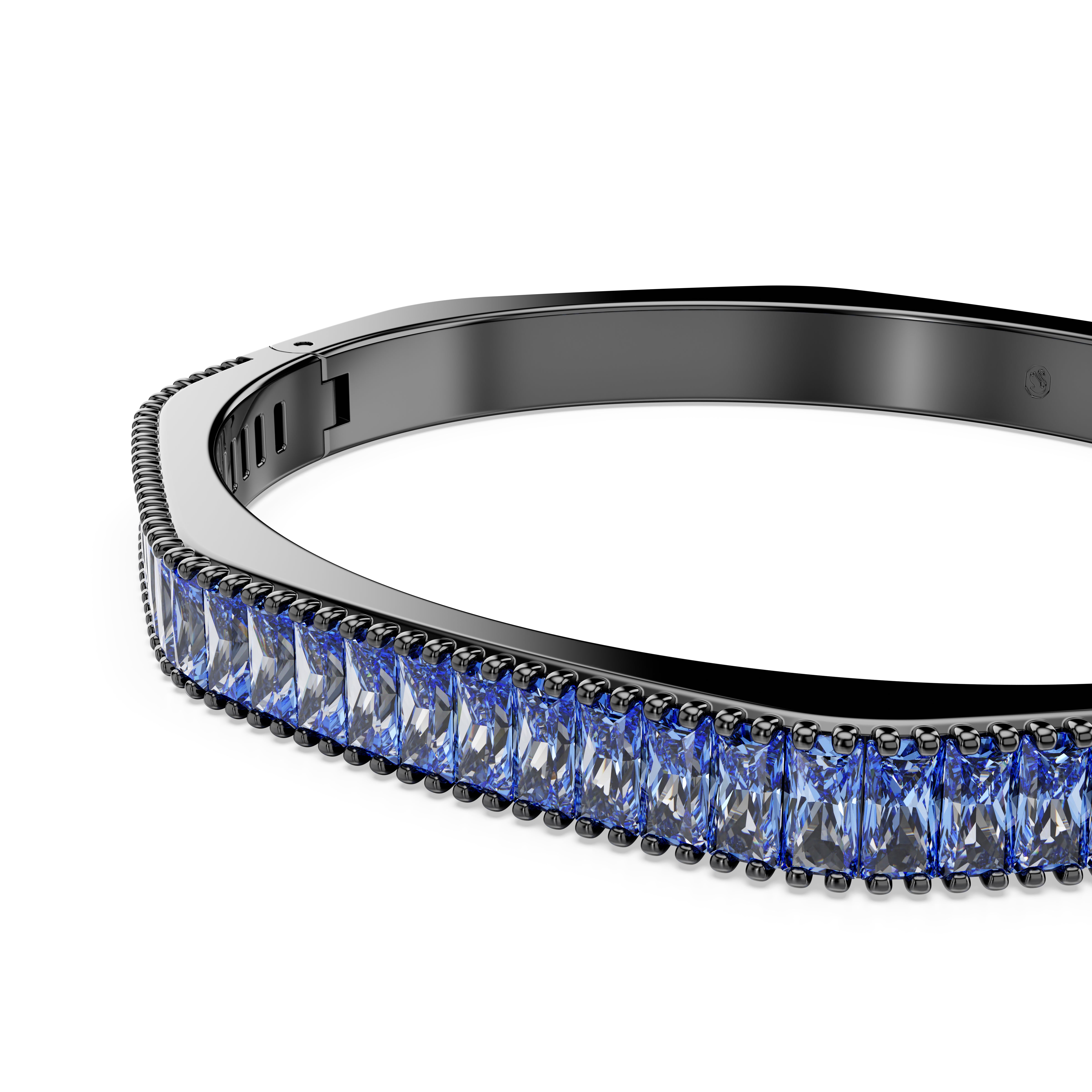 Matrix Bangle Bileklik Bileklik, Baget Kesim, Mavi, Rutenyum Kaplama, L