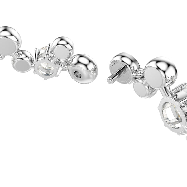 Constella Bracelet, Mixed Cuts, White, Rhodium Plated, M