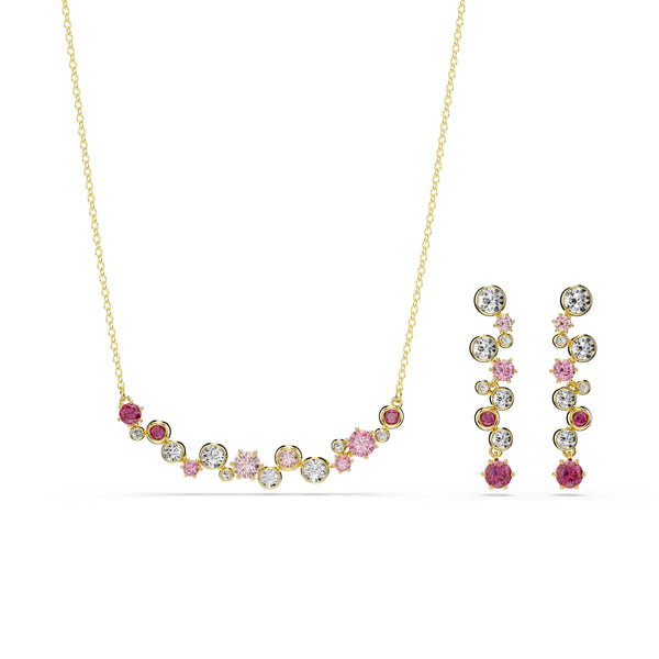 Constella Set, Karişik Kesim, Çok Renkli, Sari Altin Rengi Kaplama