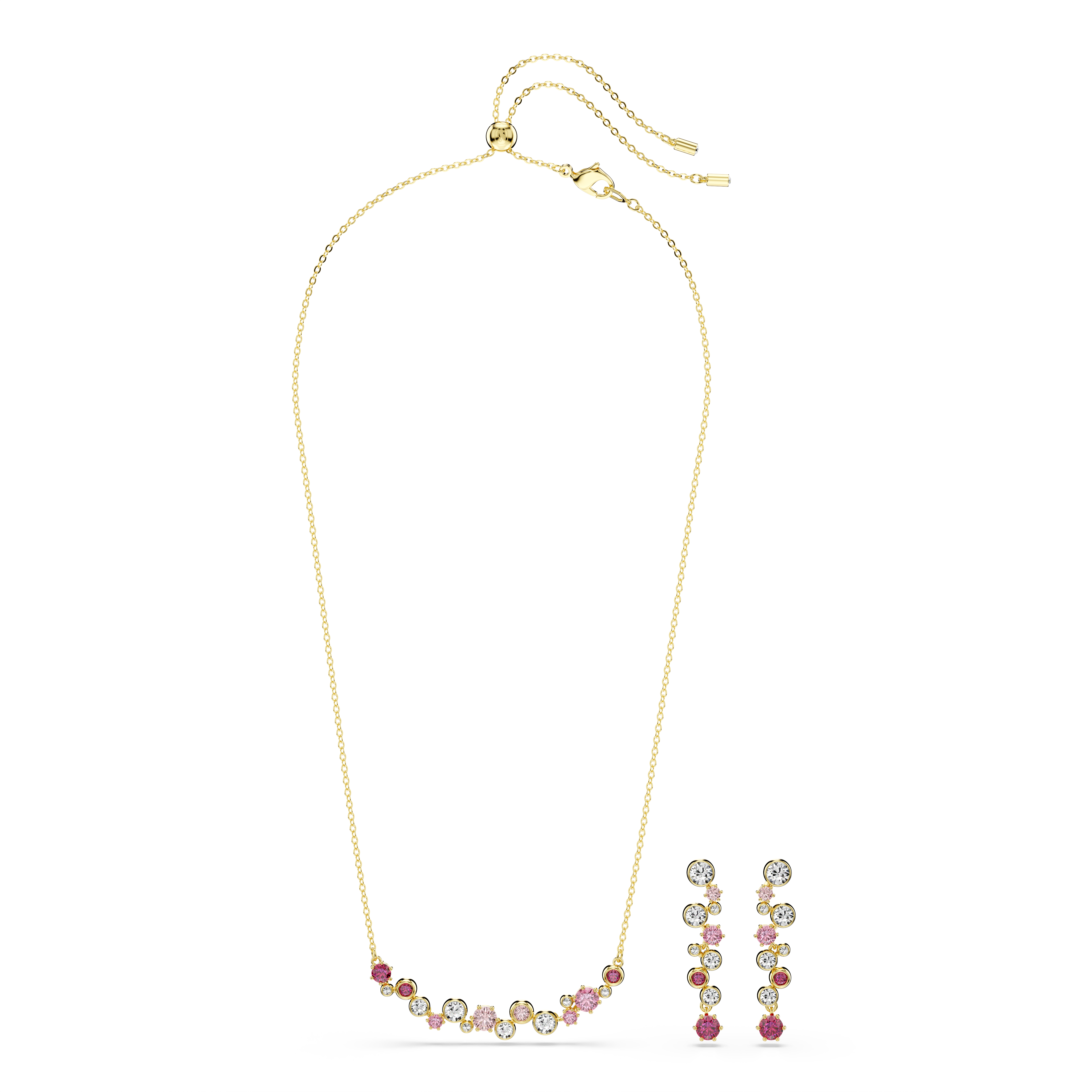 Constella Set, Karışık Kesim, Çok Renkli, Sarı Altın Rengi Kaplama