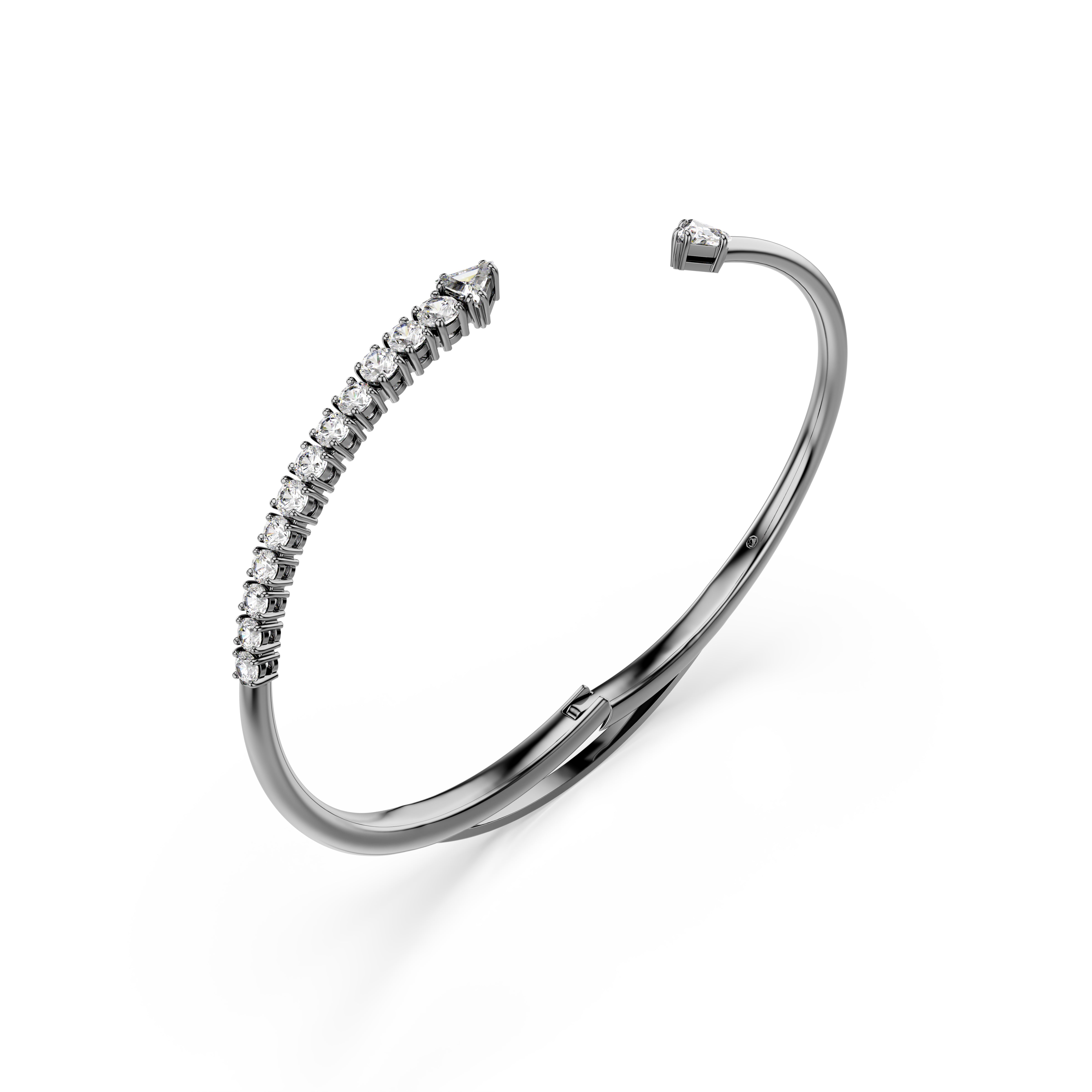 Sublima Bileklik, Beyaz, Rutenyum Kaplama