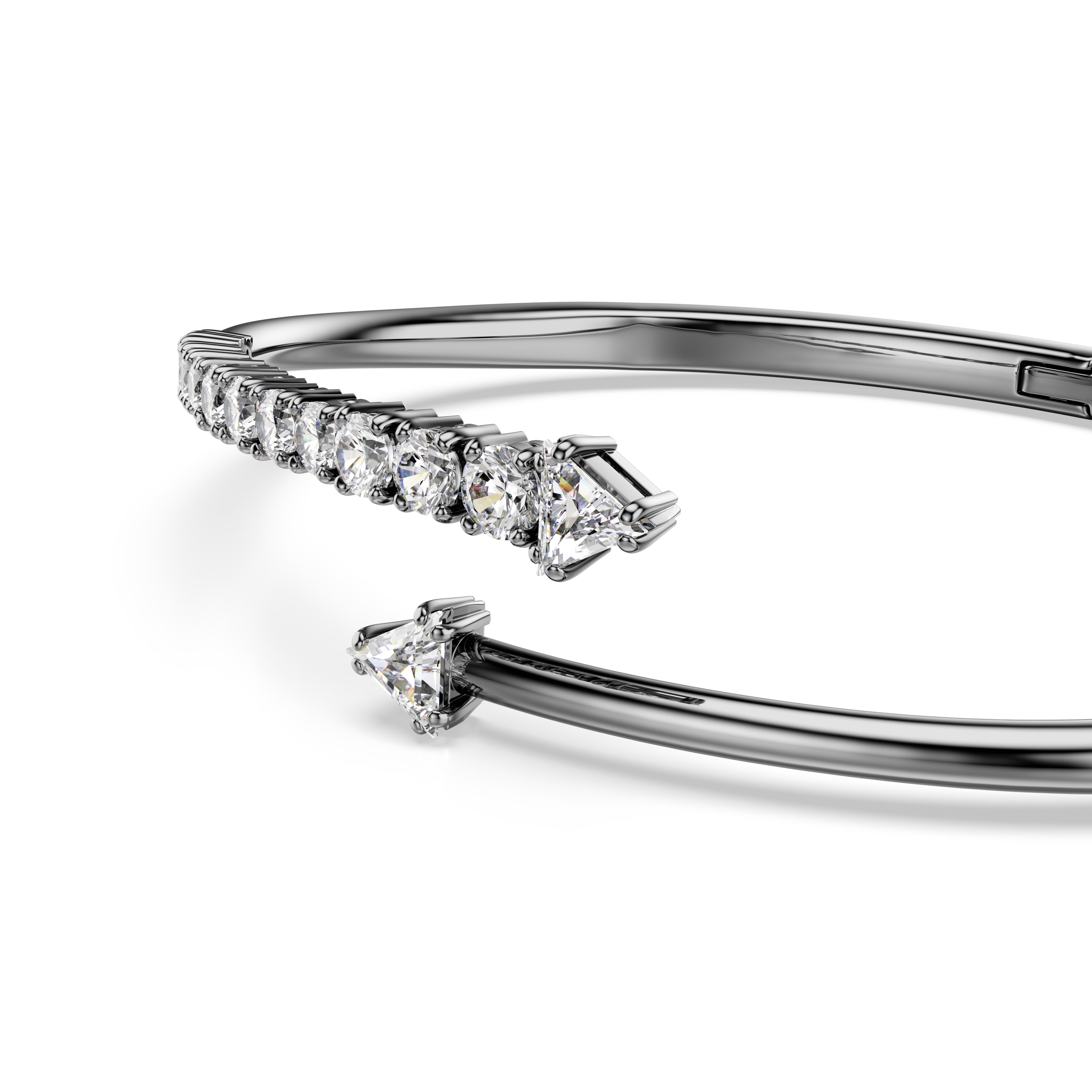 Sublima Bileklik, Beyaz, Rutenyum Kaplama