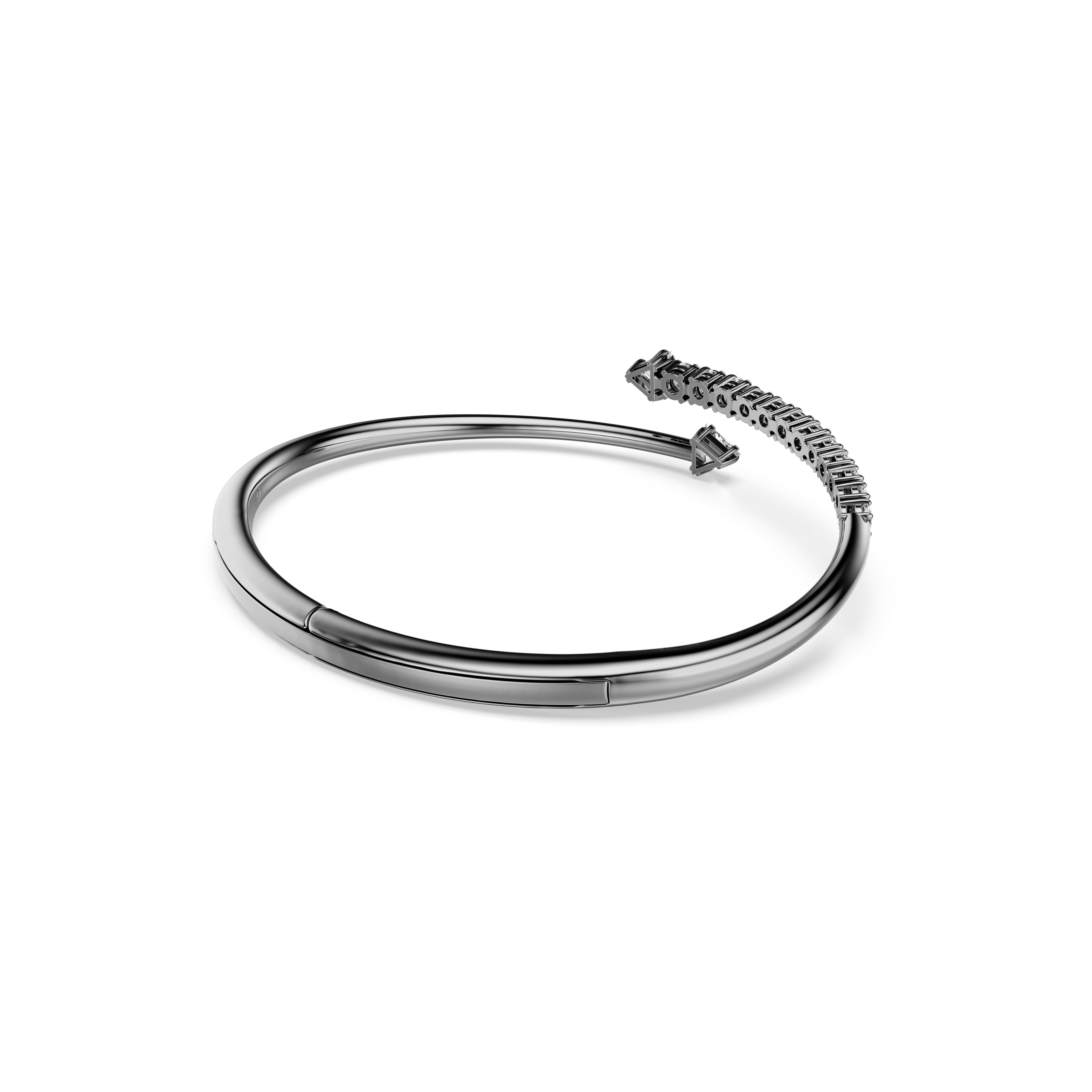 Sublima Bileklik, Beyaz, Rutenyum Kaplama