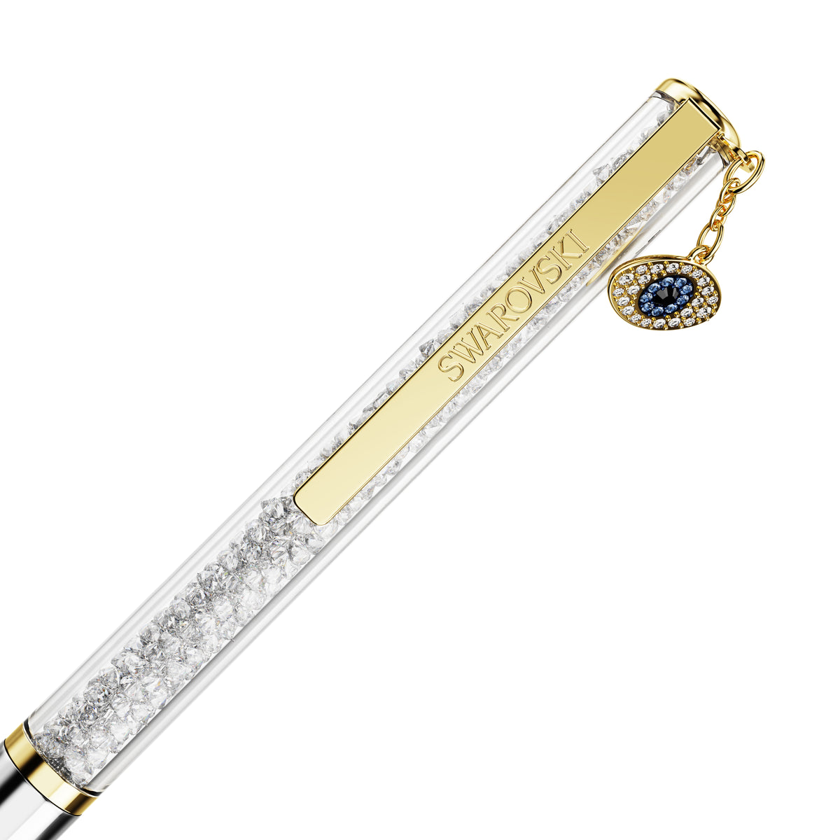 Crystalline Silk Kalem, Evil Eye, Altın Ton, Karışık Metal Kaplama
