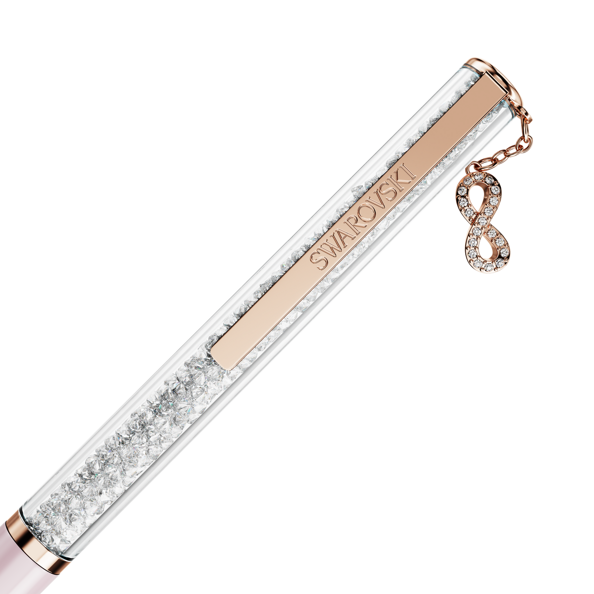 Crystalline Silk Kalem, Infinity, Pembe Lakeli, Pembe Altın Rengi Kaplama