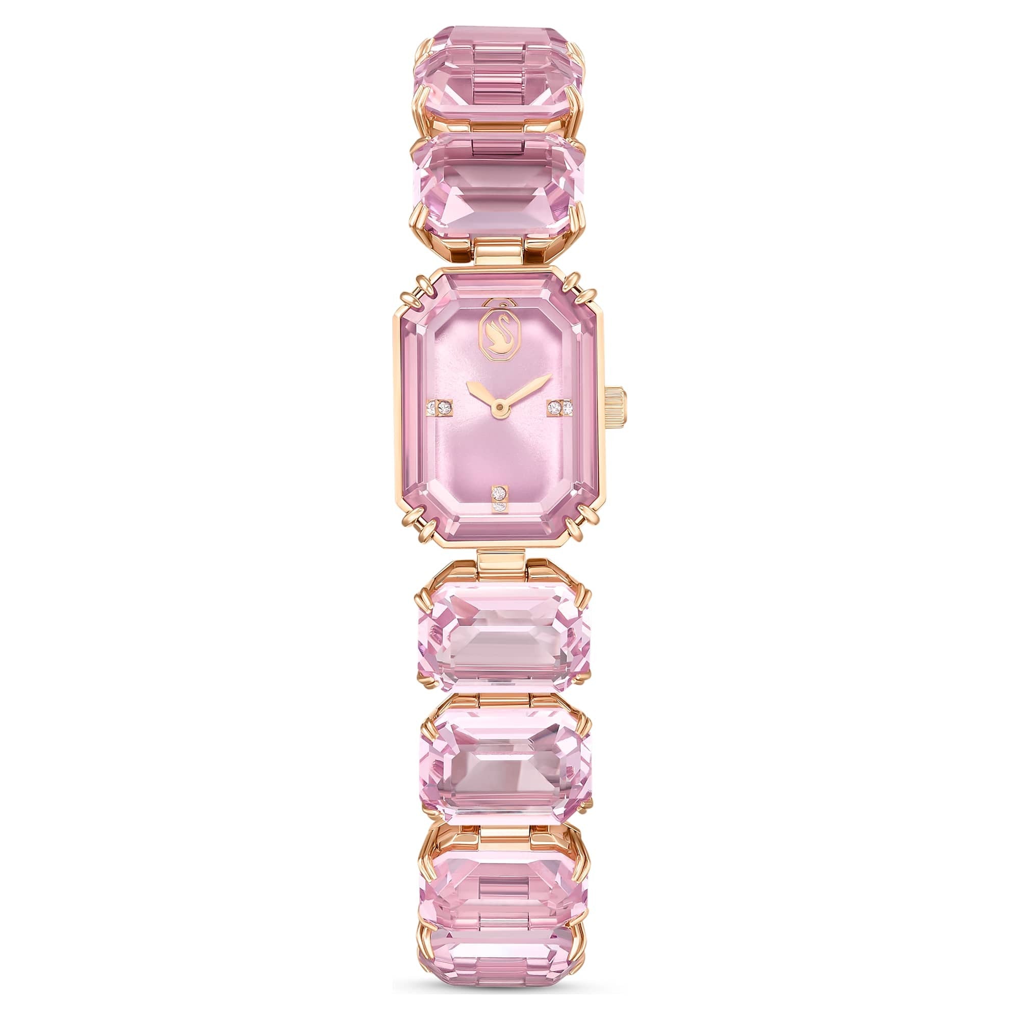 Millenia Saat, Octagon Cut Bileklik, Pembe, Pembe Altın Rengi Kaplama