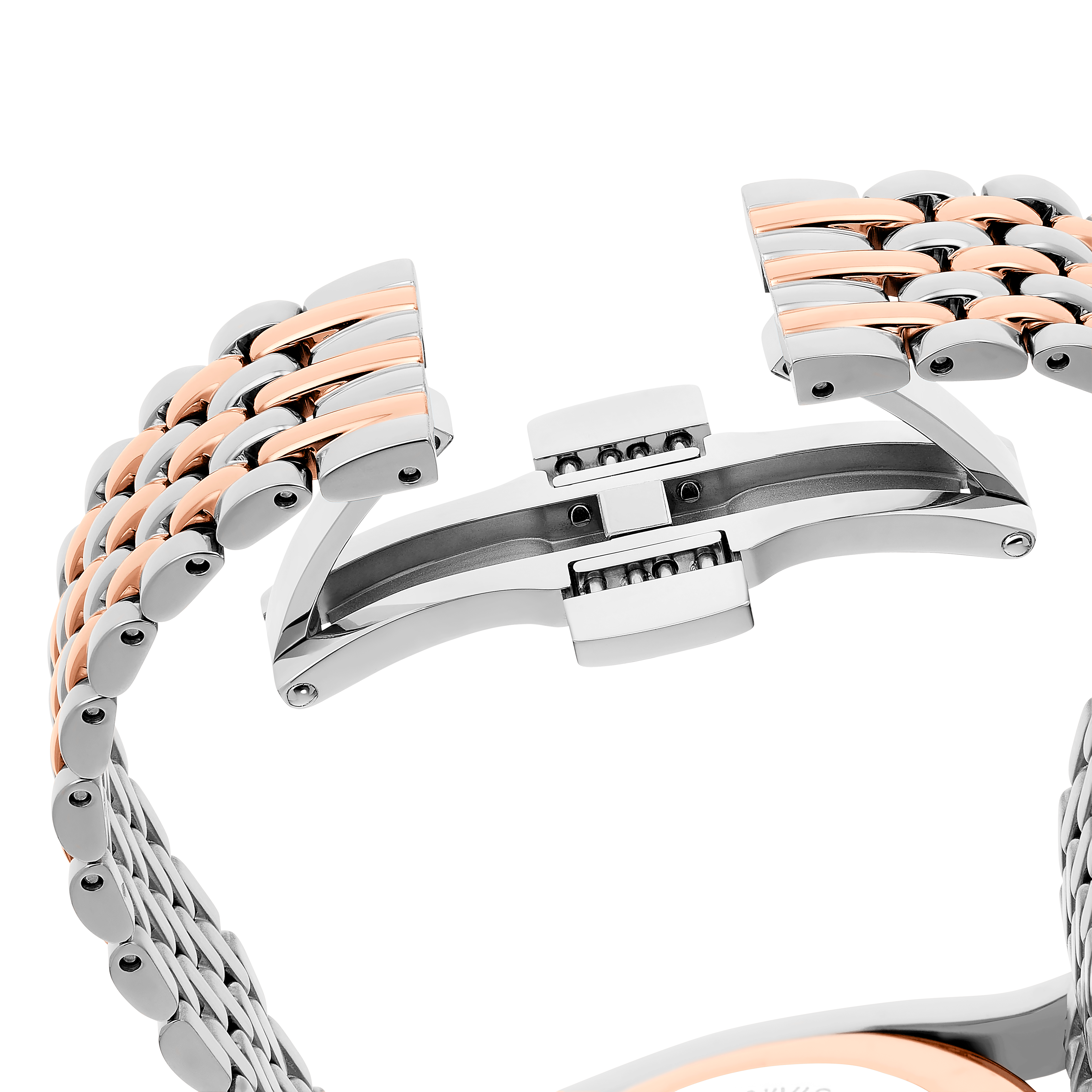 Crystalline Aura Saat, İsviçre Üretimi, Metal Bileklik, Rose Altin Tonu, Pembe Ve Rodyum Kaplama