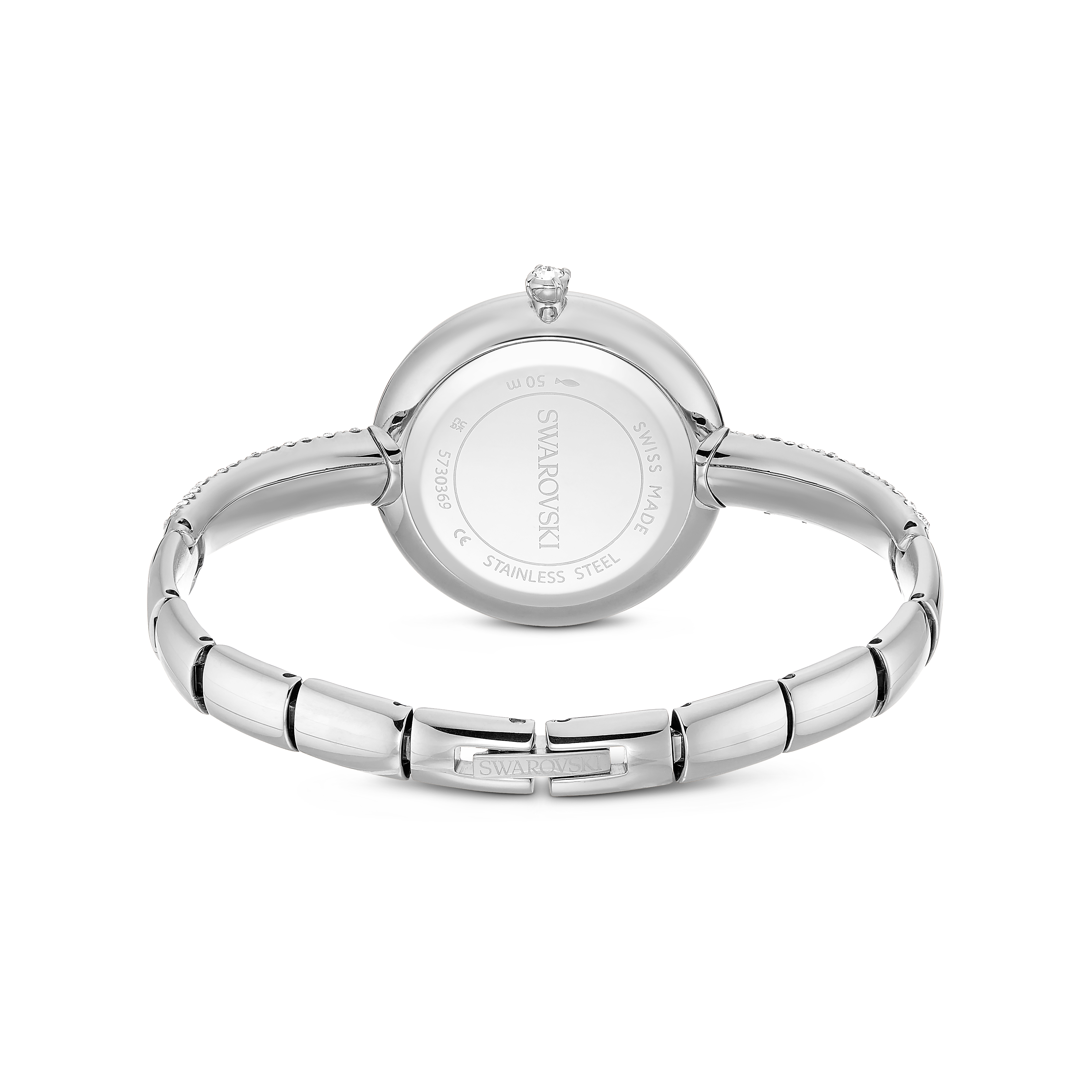 Sublima Bangle Saat, İsviçre Üretimi, Metal Bileklik, Gümüş Rengi, Paslanmaz Çelik