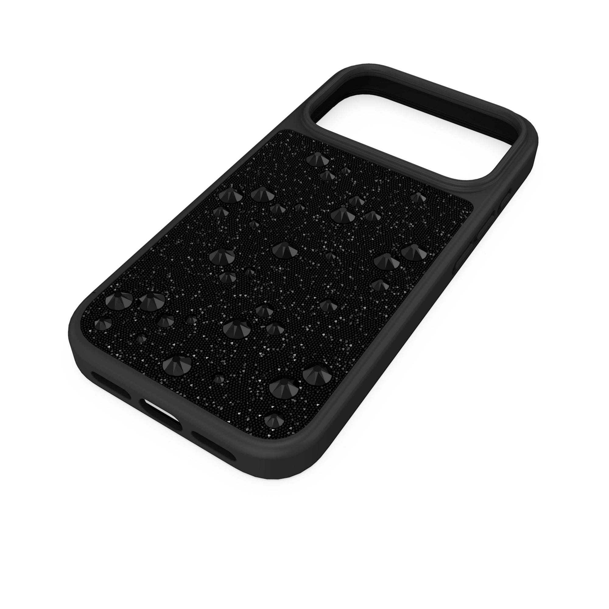 High Akıllı Telefon Kılıfı, Flat Back Kristaller, iPhone® 17 Pro, Siyah, 17